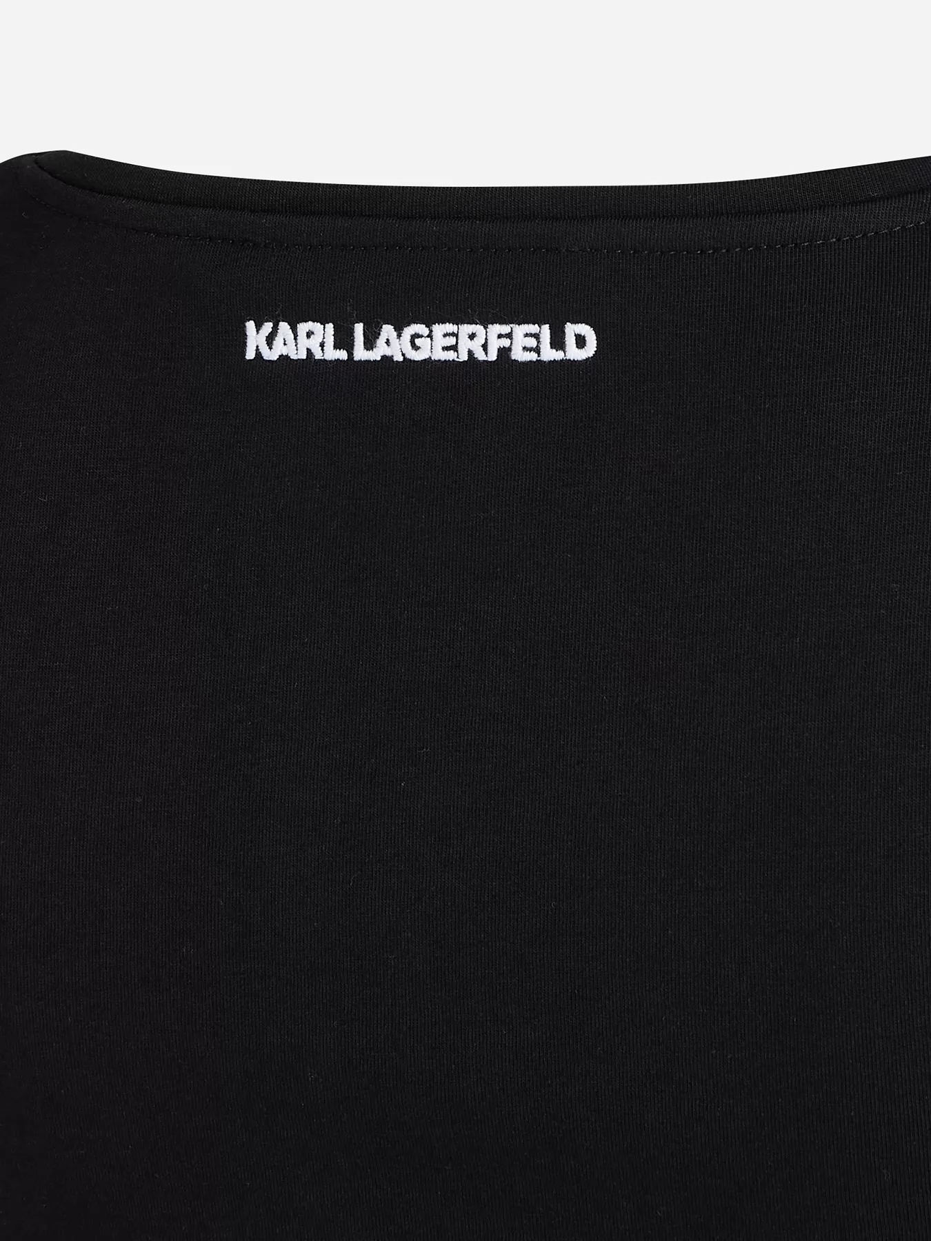 Czarno-biały, czarny Koszulka damska Karl Lagerfeld 241W1709 - zdjęcie 6