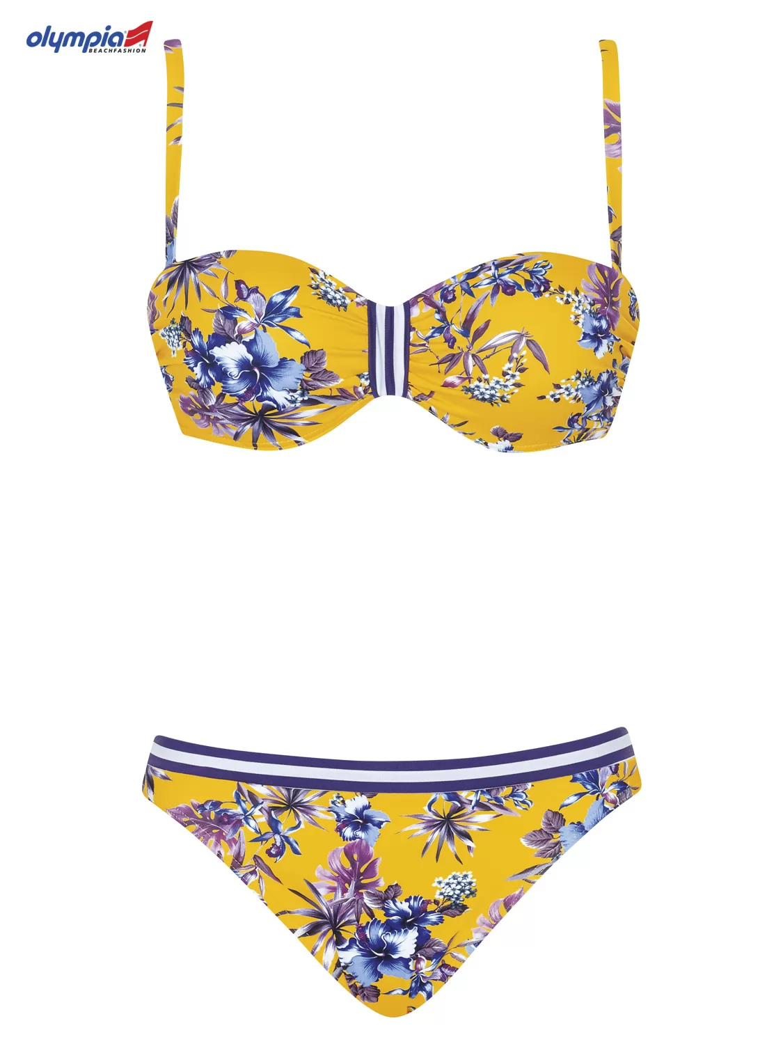 Fioletowy, niebieski, żółty Kostium kąpielowy Olympia You 31081 - zdjęcie 1