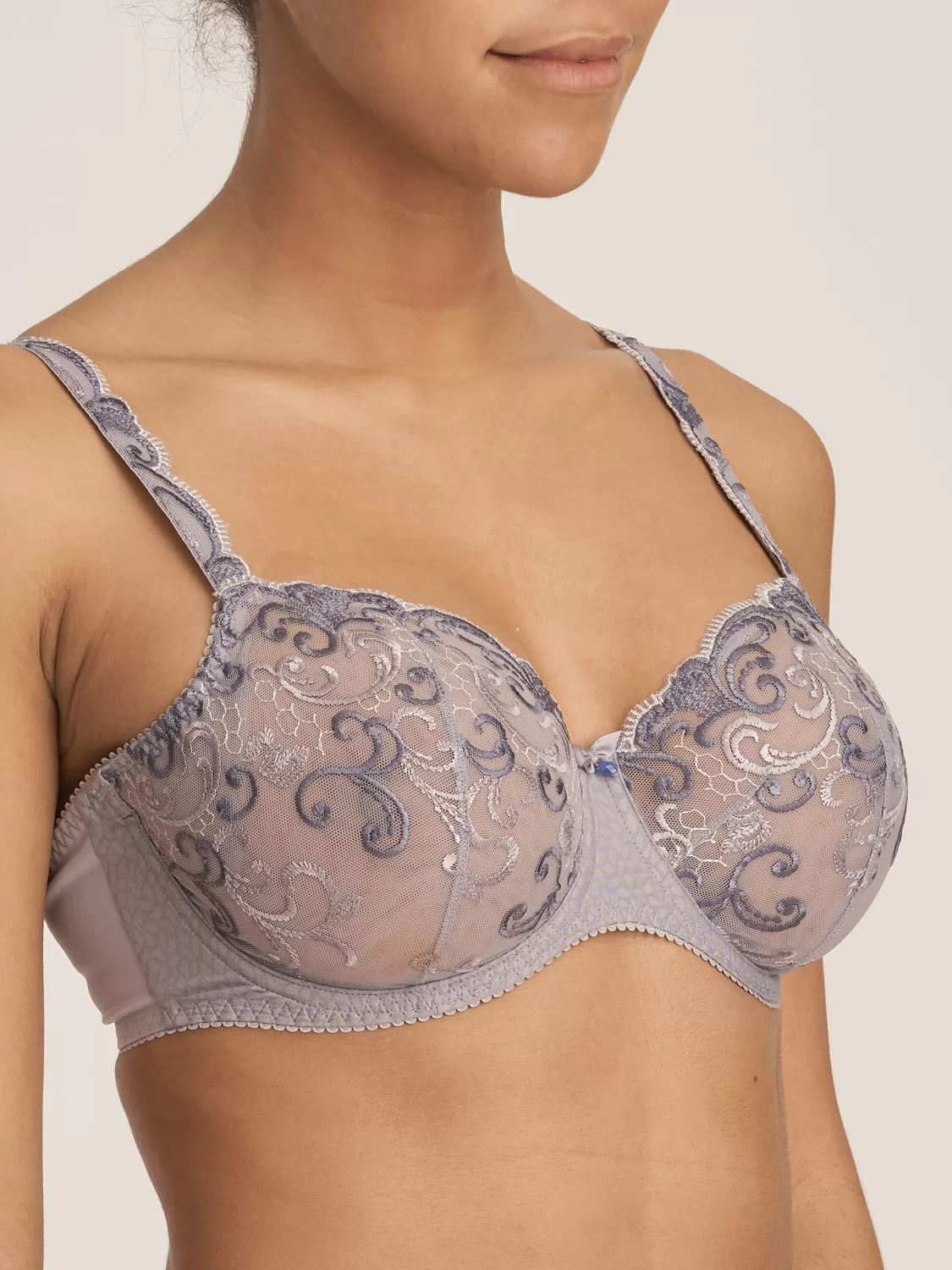 Fioletowy, szary Biustonosz balkonetka PrimaDonna Candle Light 163125 - zdjęcie 2