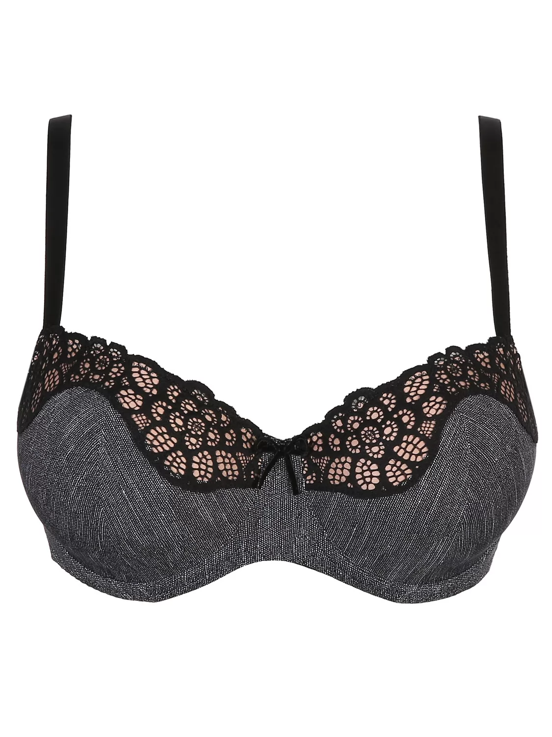 Czarny, szary Biustonosz balkonetka PrimaDonna Twist Celebrity 241813 - zdjęcie 4