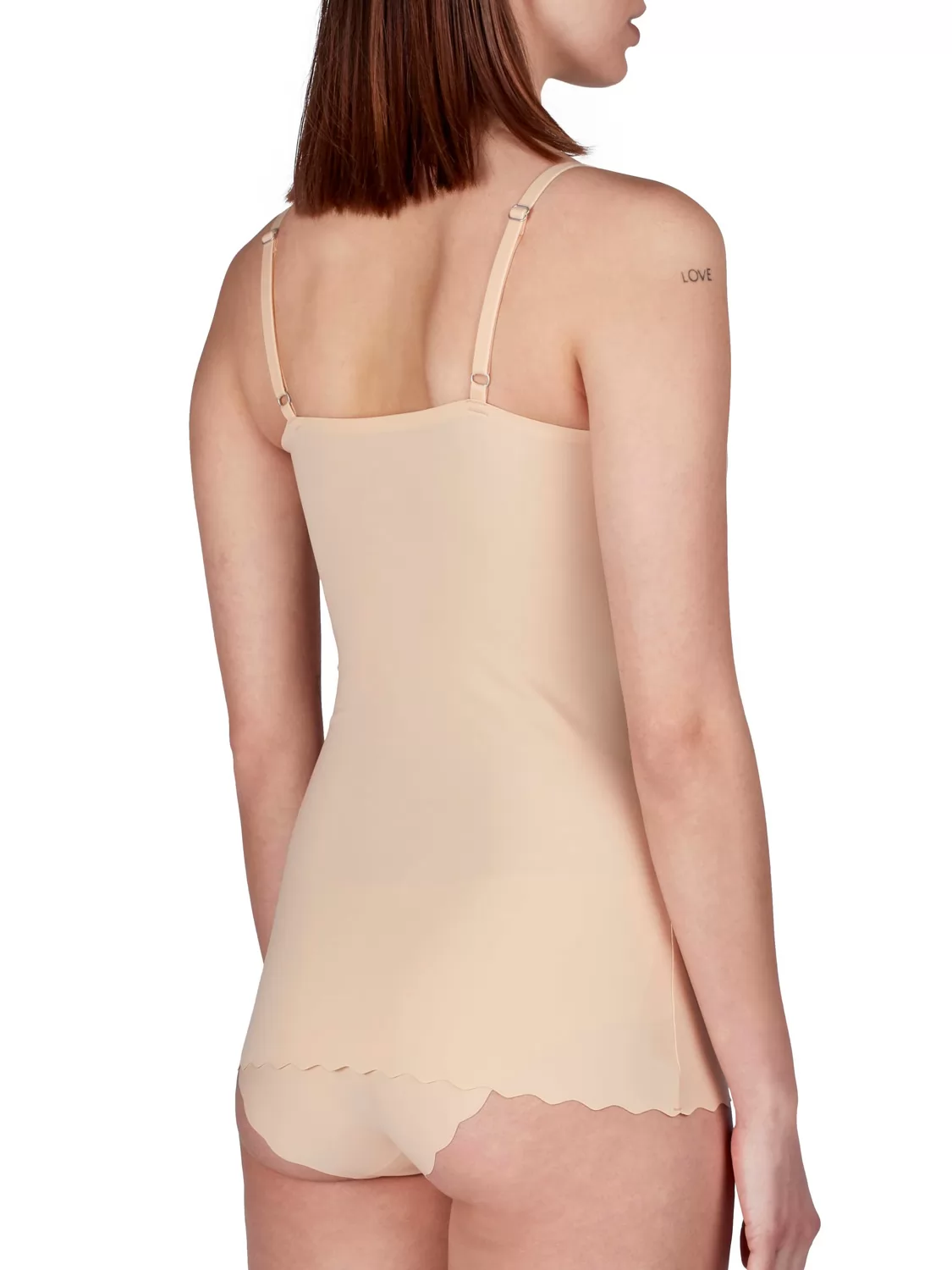 Beżowy Koszulka damska Skiny Micro Lovers 084261 - zdjęcie 2