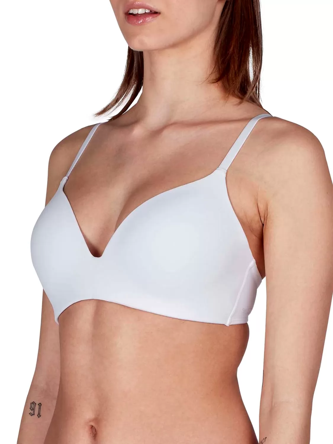 Biały Biustonosz bez fiszbin Skiny Micro Lovers 085676 - zdjęcie 1