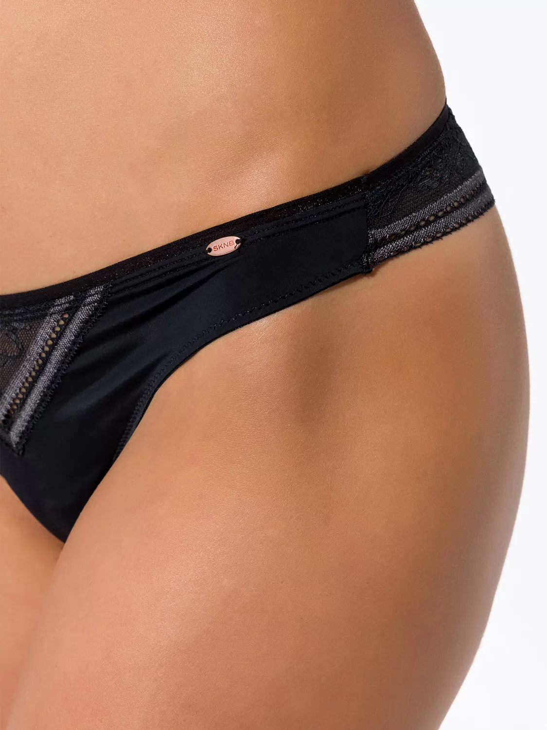 Czarny Stringi Skiny Inspire Lace 082269 - zdjęcie 2