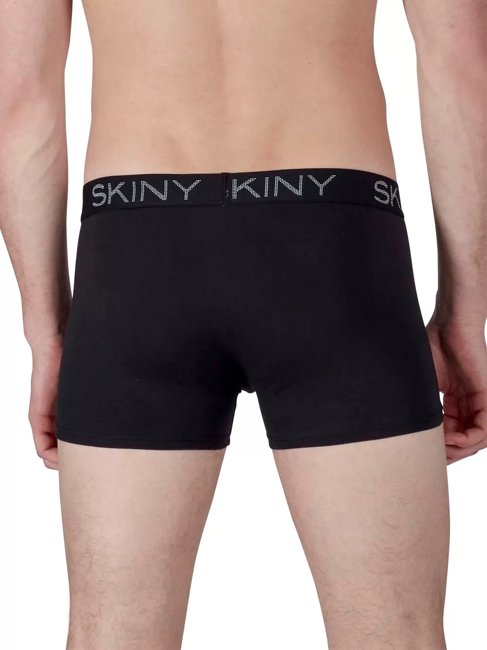 Czarny Bokserki męskie 2PACK Skiny Basic 086835 - zdjęcie 3