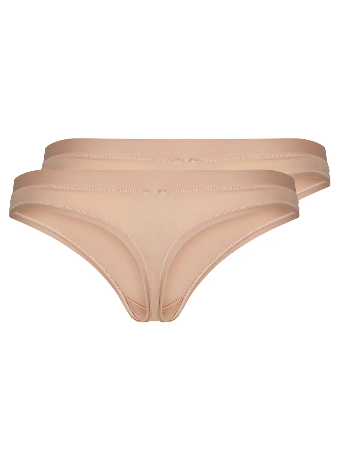 Beżowy Stringi 2PACK Skiny Pure Nudity 080077 - zdjęcie 4