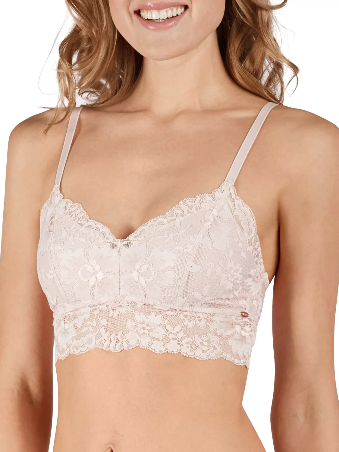 Pudrowy róż, różowy Top damski Skiny Refined 085069 - zdjęcie 1