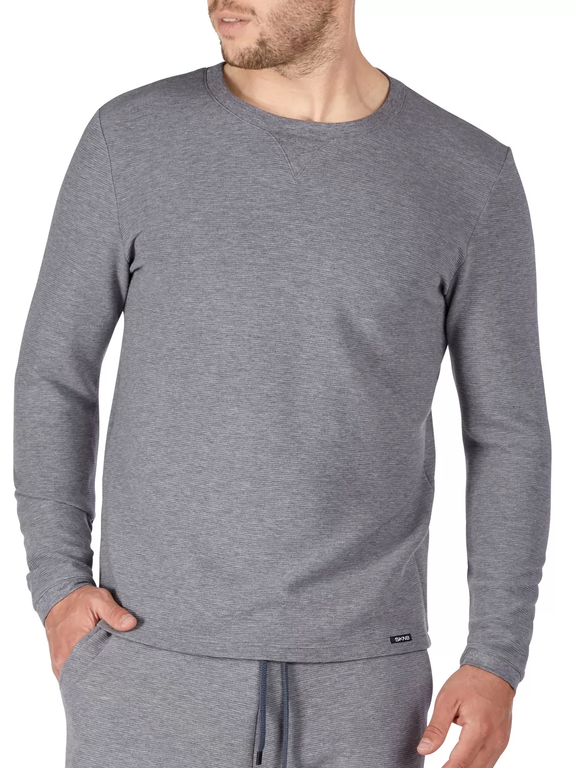 Szary Koszulka męska Skiny Sloungewear 086826 - zdjęcie 1