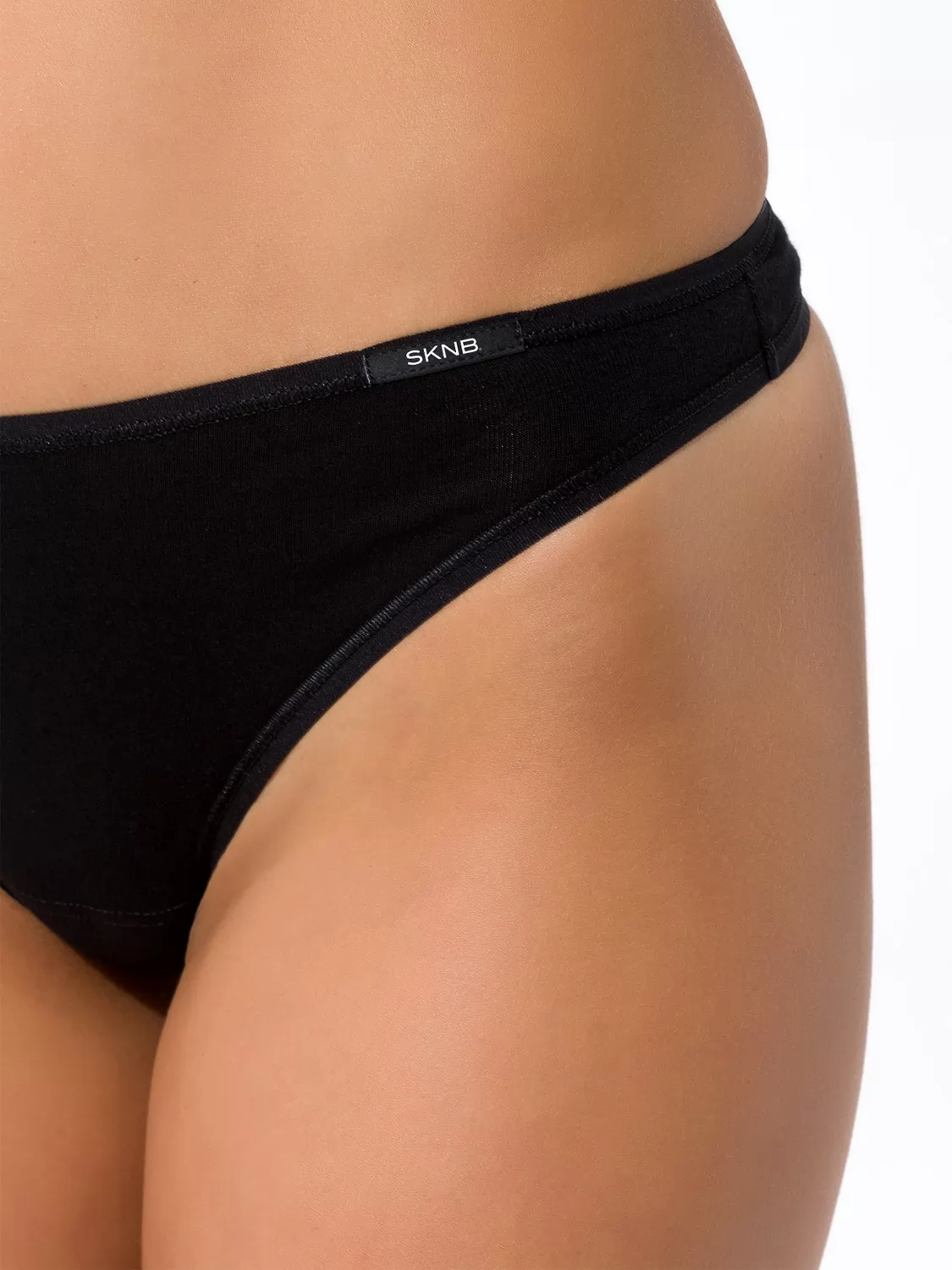 Czarny Stringi 2PACK Skiny Advantage Cotton 082652 - zdjęcie 2