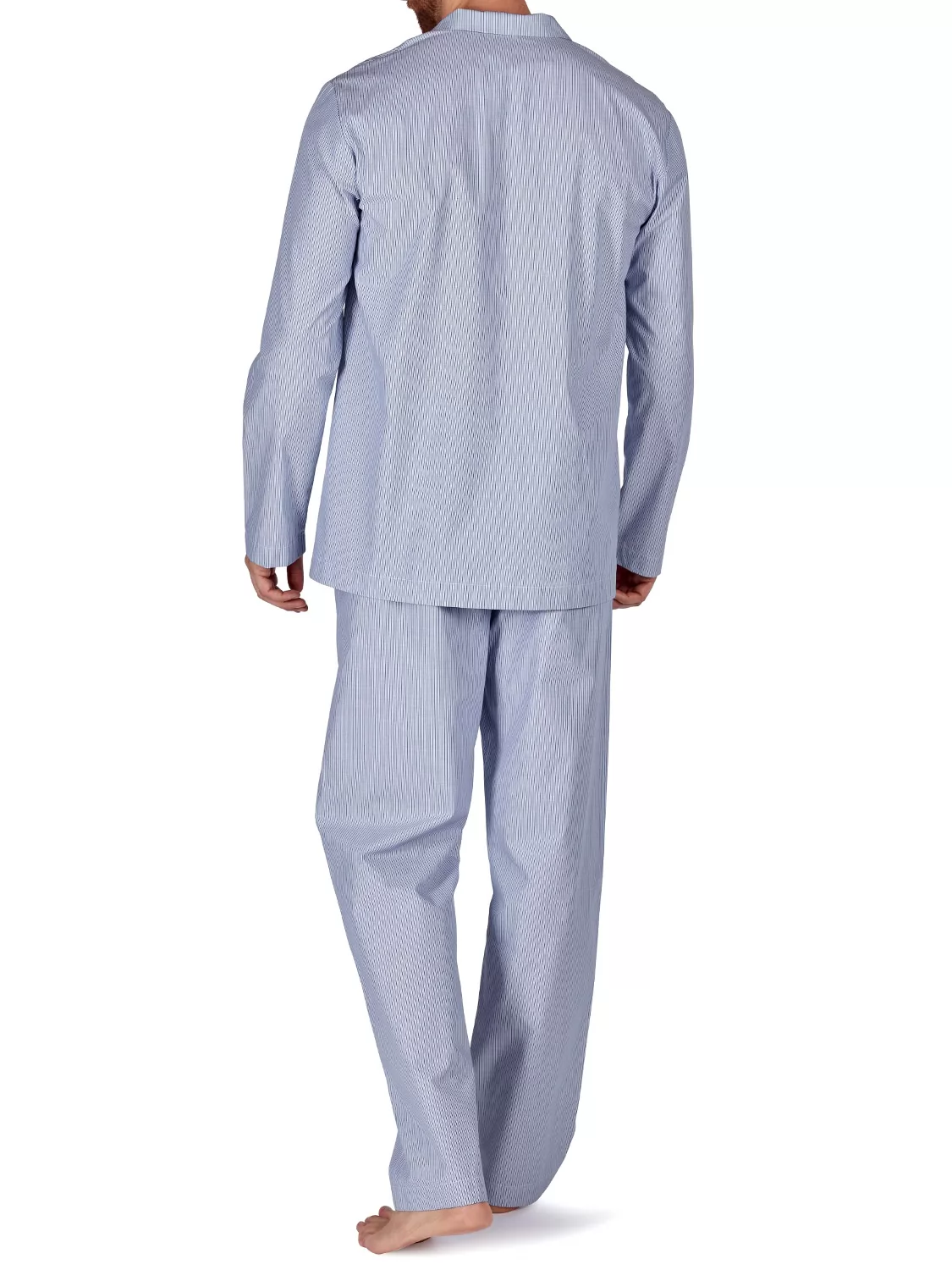 Niebieski Piżama męska Huber Woven Tender 117600 - zdjęcie 2