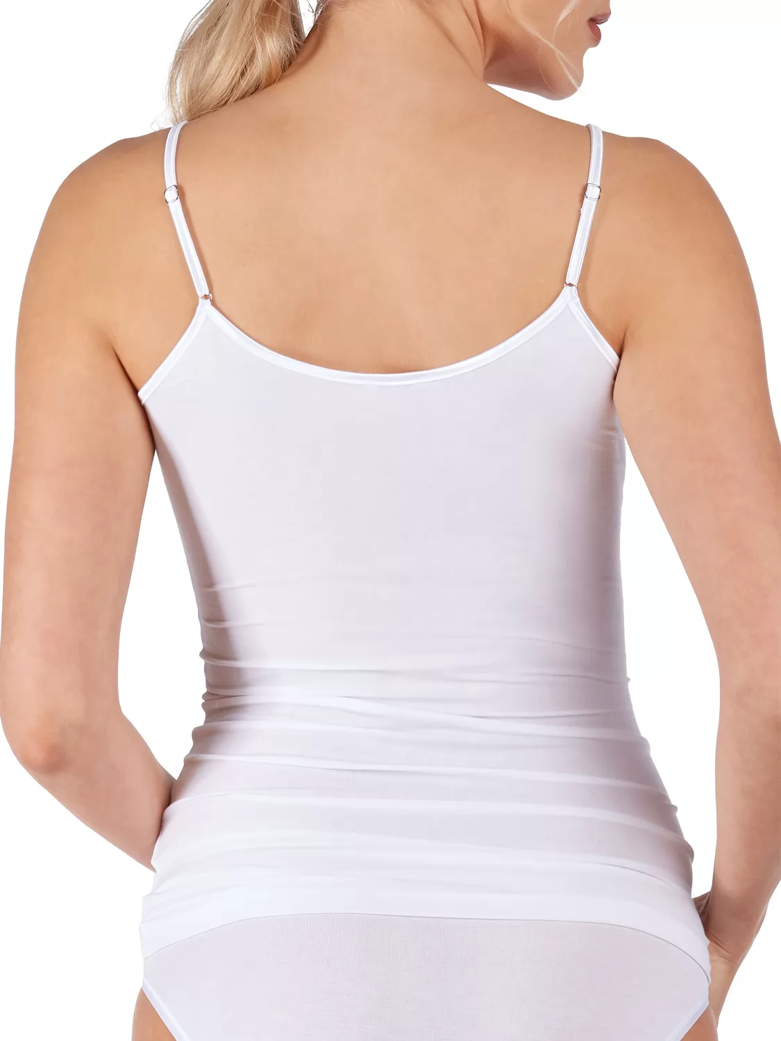 Biały Koszulka damska Huber Soft Comfort 016401 - zdjęcie 4