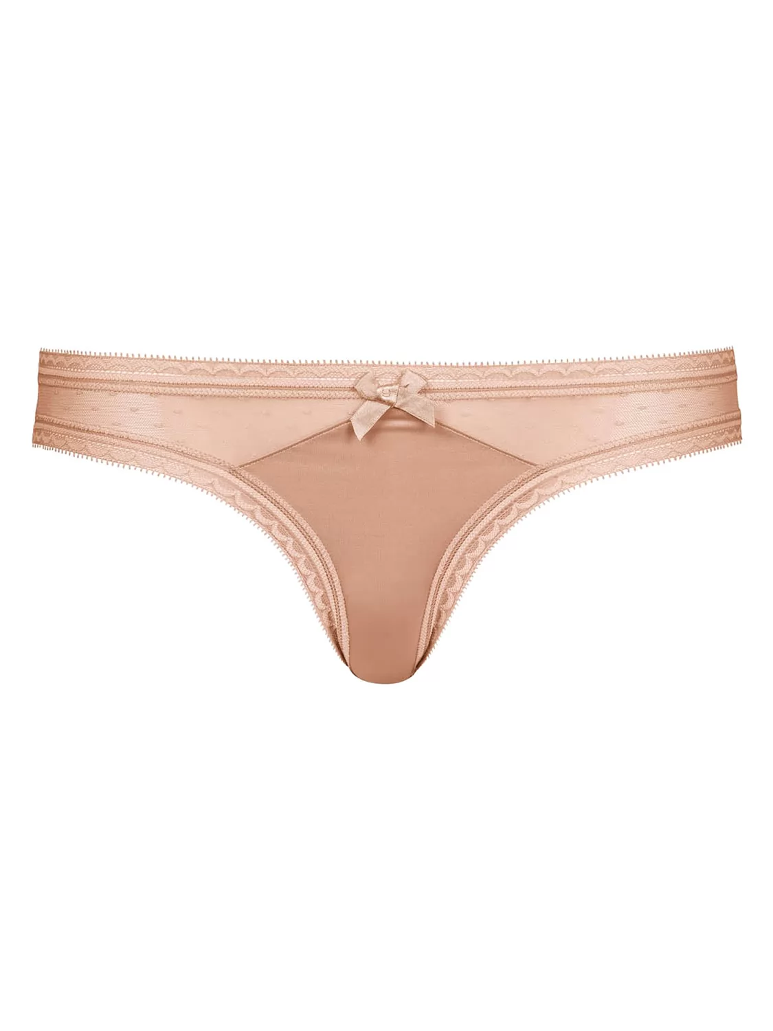 Beżowy Figi Huber Body Couture 016386 - zdjęcie 3