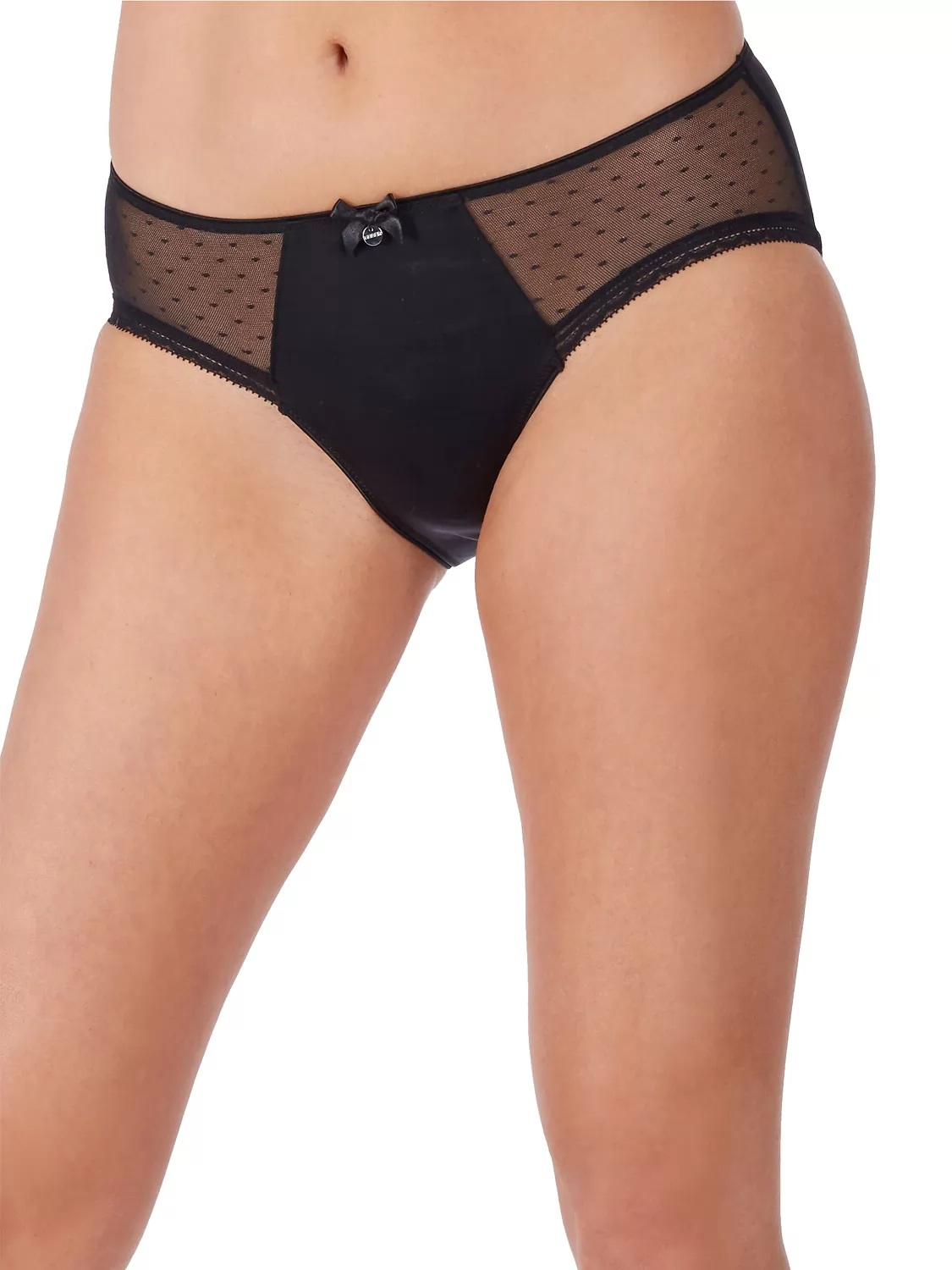 Czarny Figi Huber Body Couture 016387 - zdjęcie 1