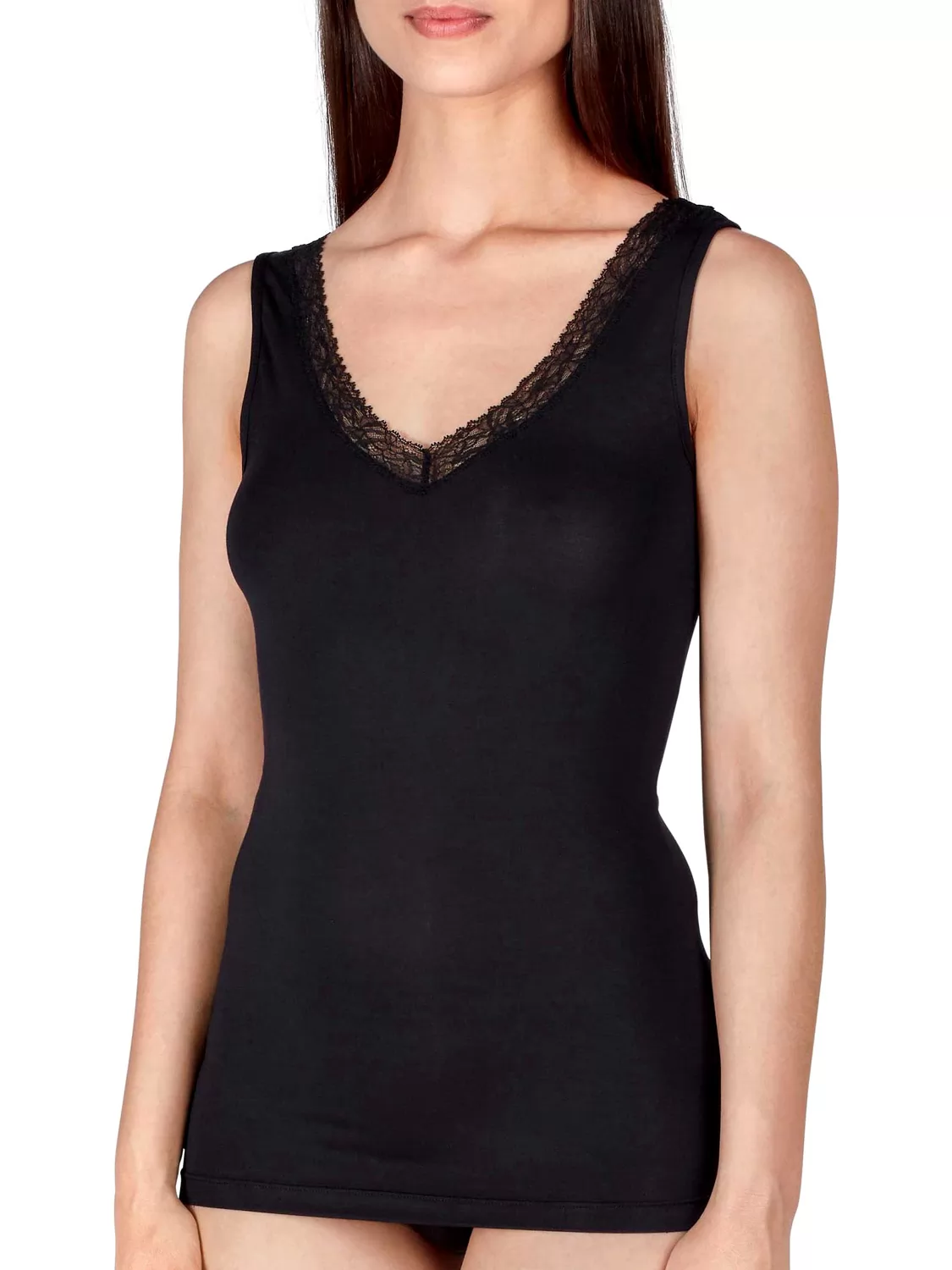 Czarny Koszulka damska Huber Soft Comfort 016449 - zdjęcie 1