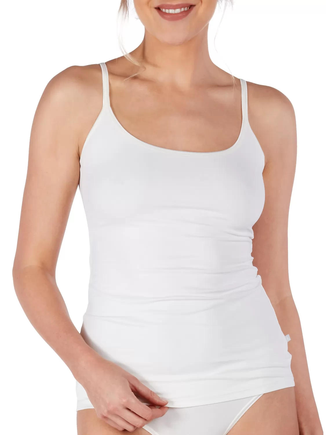 Kremowy Top damski Huber Fine Touch 016290 - zdjęcie 1