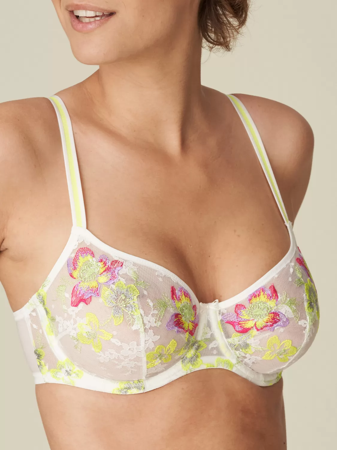 Kremowy, wielobarwny Biustonosz Marie Jo Amber 102361 - zdjęcie 2