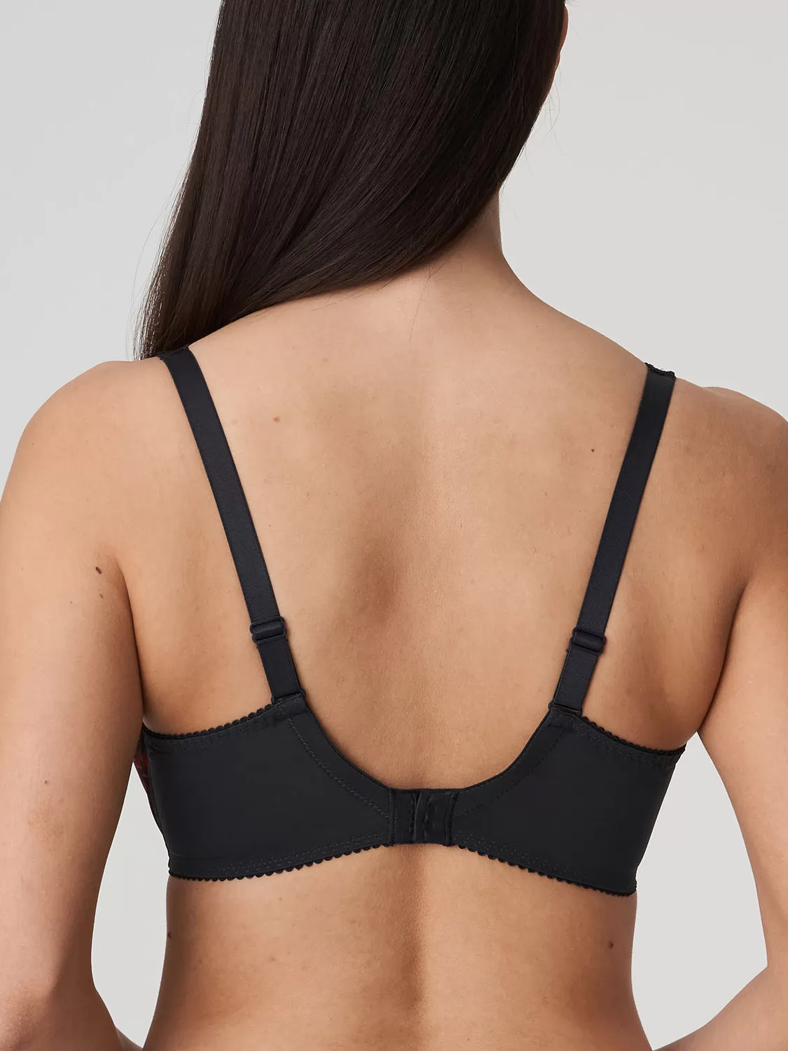 Antracytowy, pomarańczowy, różowy Biustonosz balkonetka PrimaDonna Palace Garden 263212 - zdjęcie 3