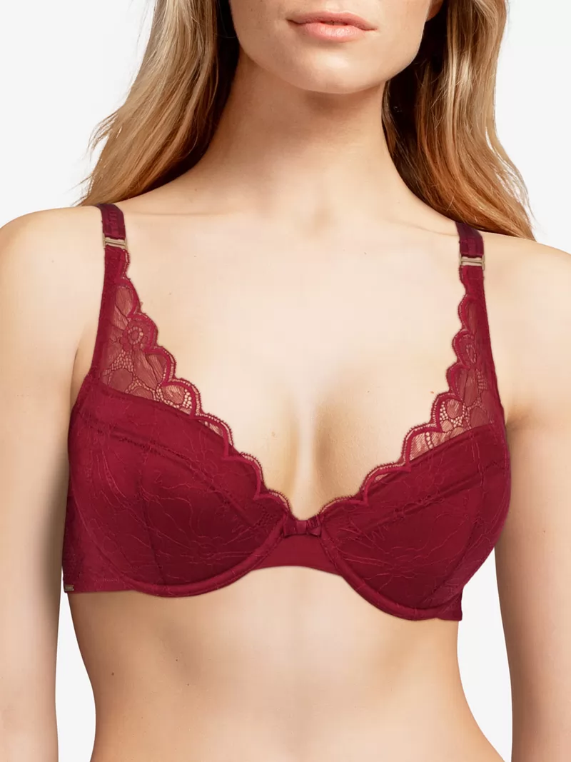 Czerwony Biustonosz push-up Chantelle Tailor C16F20 - zdjęcie 1