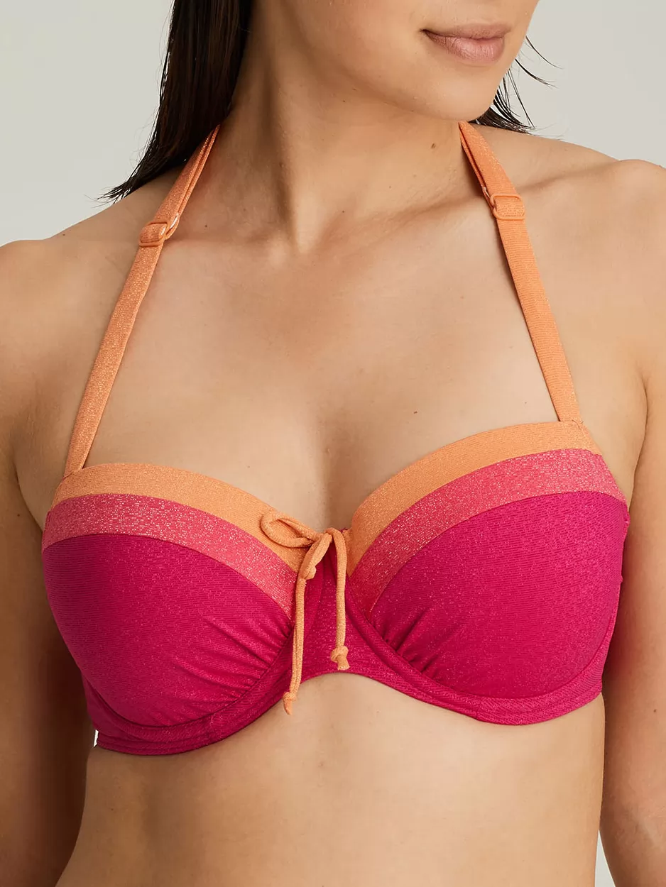 Czerwony, pomarańczowy Góra od kostiumu PrimaDonna Tanger 4006816 - zdjęcie 2