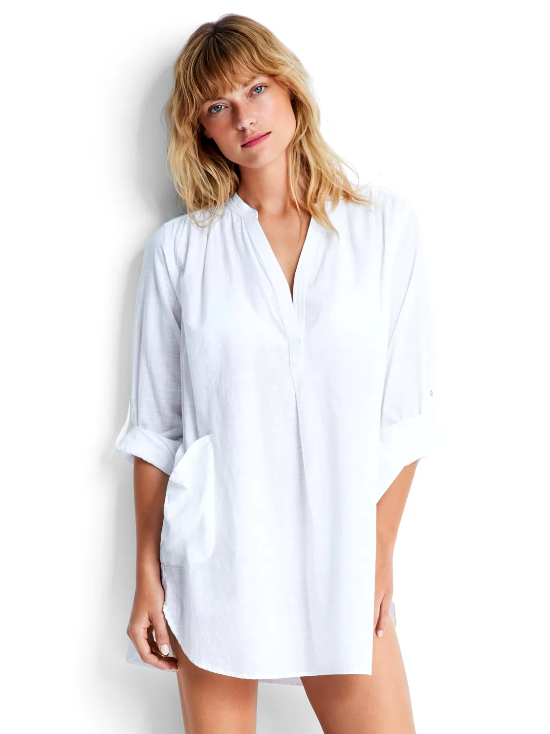 Koszula plażowa Seafolly Beach Basics 52815-TO - zdjęcie 1