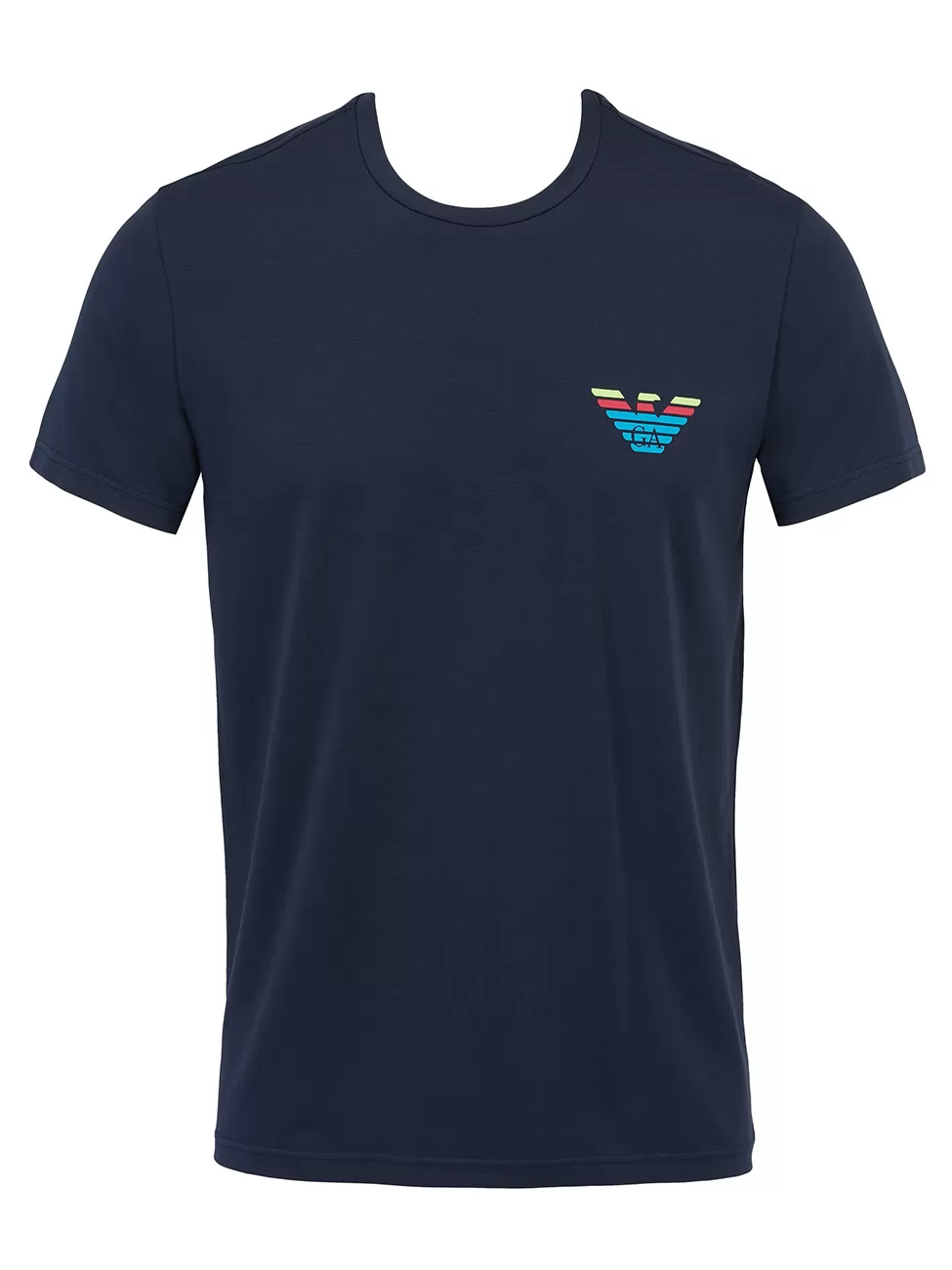 Granatowy Koszulka męska Emporio Armani 1108531P525 - zdjęcie 1