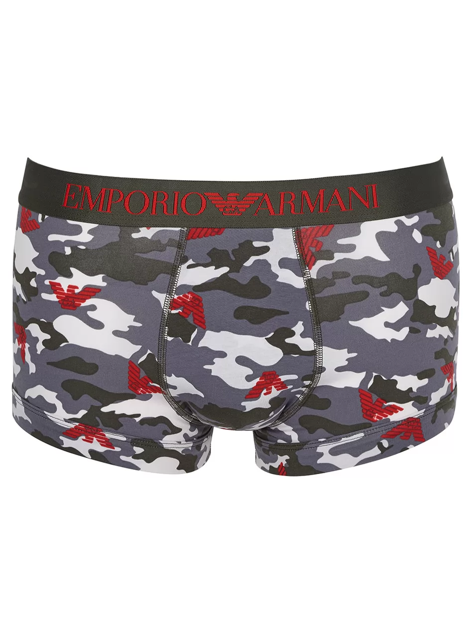 Biały, czerwony, szary, zielony Bokserki męskie Emporio Armani 1113891P508 - zdjęcie 3