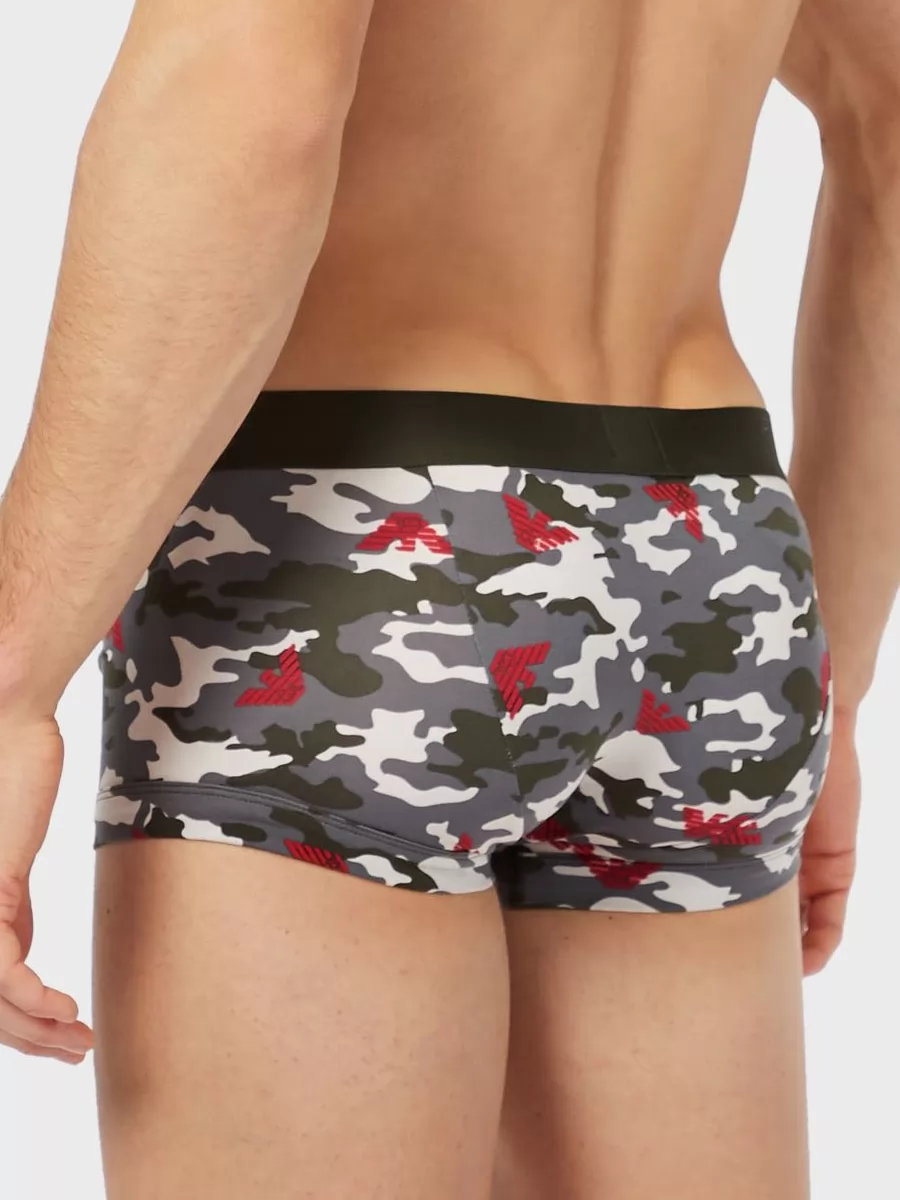 Biały, czerwony, szary, zielony Bokserki męskie Emporio Armani 1113891P508 - zdjęcie 2