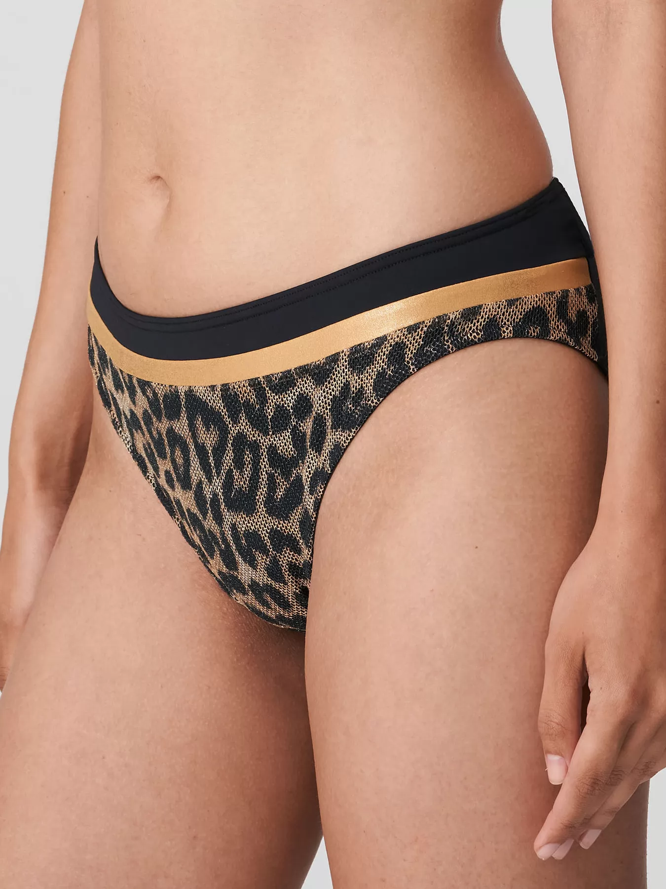 Beżowy, czarny, żółty Dół od kostiumu PrimaDonna Kiribati 4007250 - zdjęcie 2