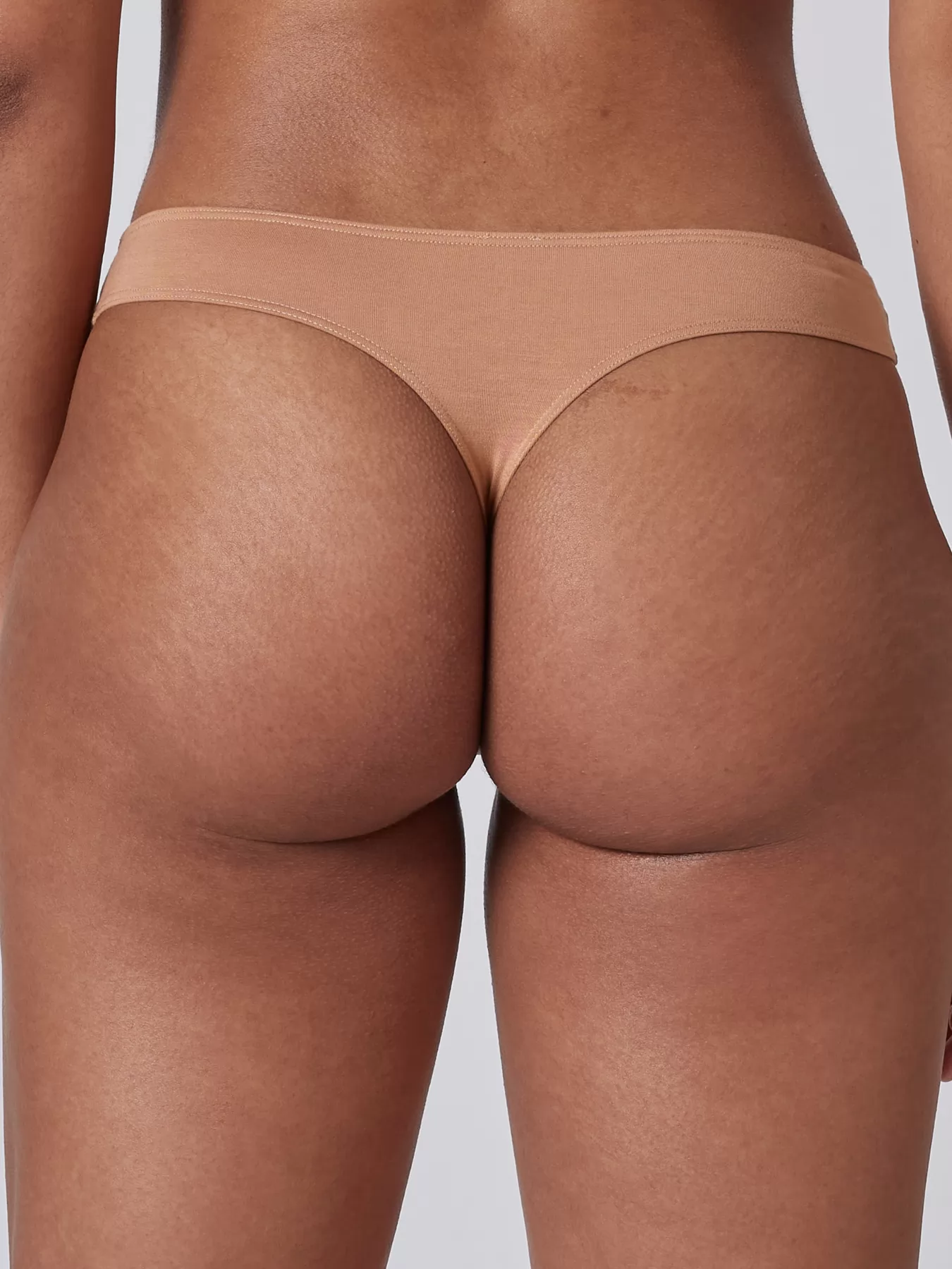 Beżowy, brązowy Stringi Skiny Bamboo Lace 080586 - zdjęcie 2