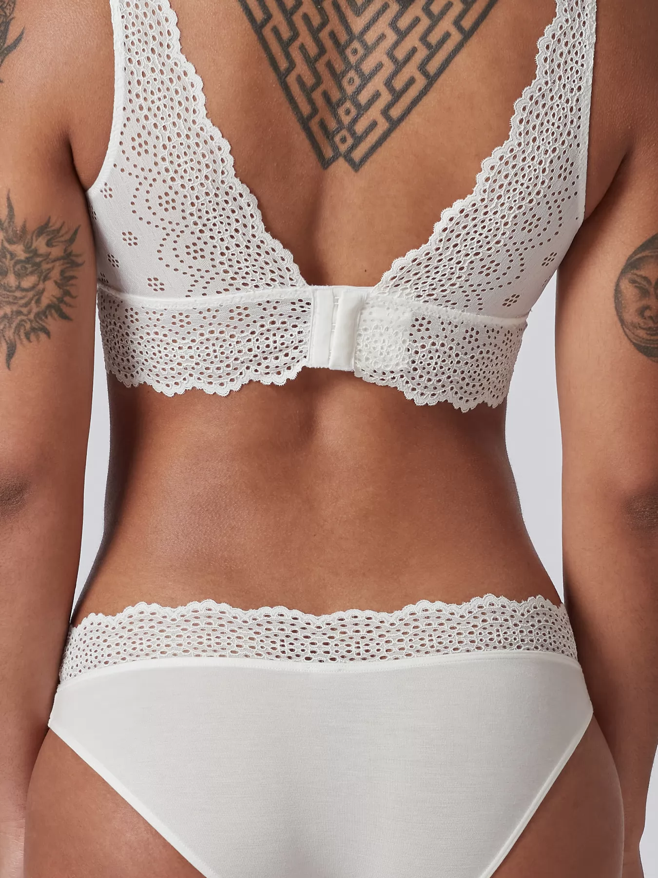 Kremowy Figi Skiny Bamboo Lace 080587 - zdjęcie 2