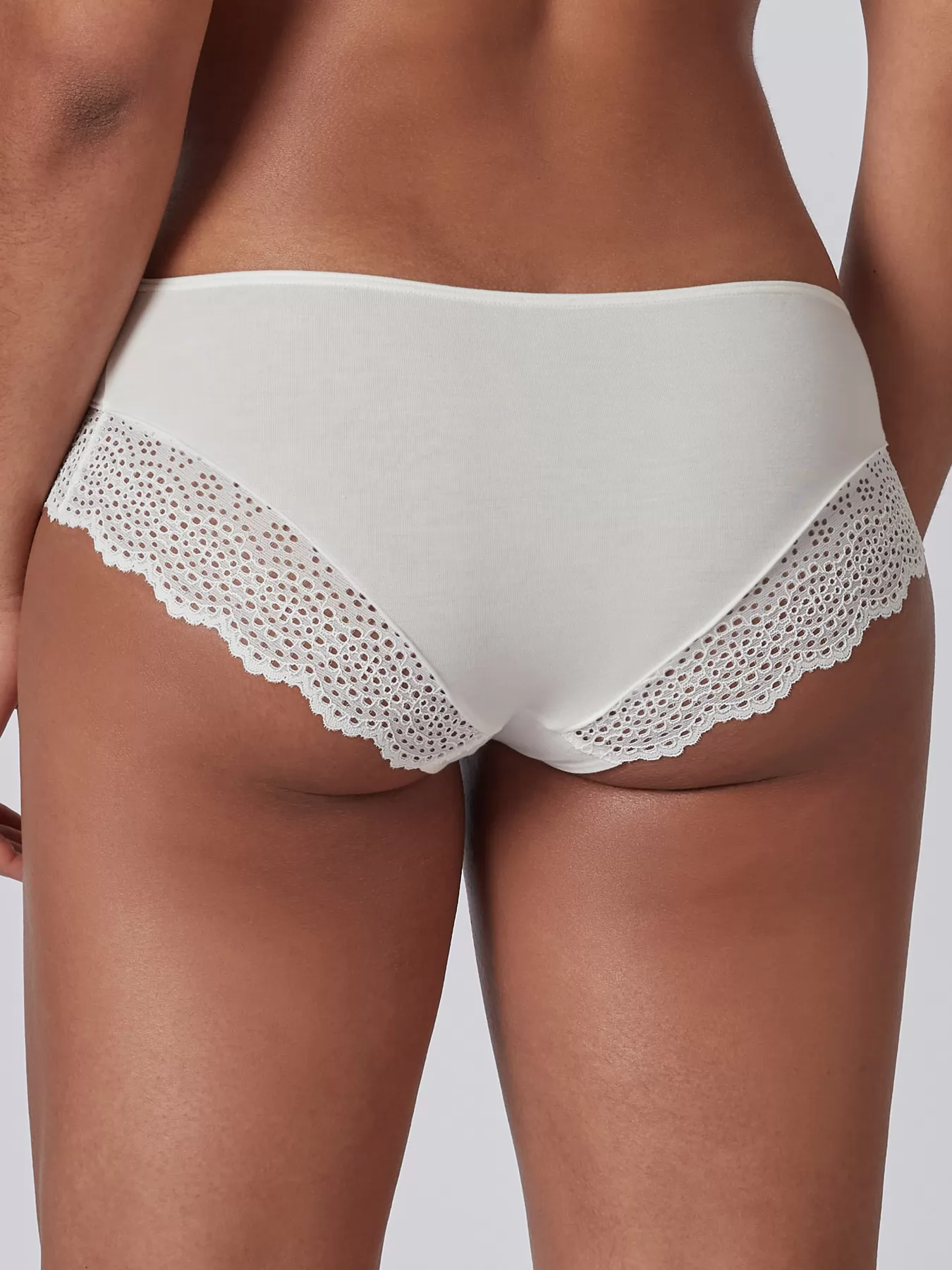 Kremowy Figi hipster Skiny Bamboo Lace 080588 - zdjęcie 2