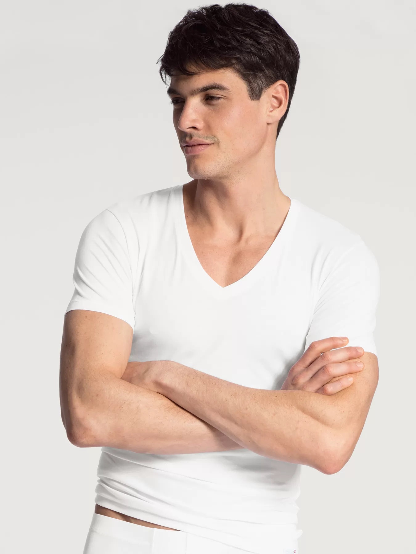 Biały Koszulka męska Calida Evolution 14317 - zdjęcie 1