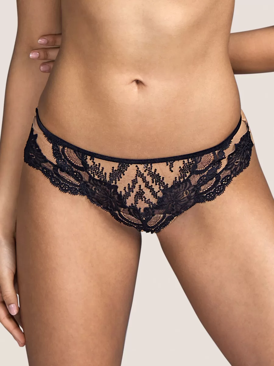 Czarny Figi tanga Andres Sarda Renata 3310355 - zdjęcie 1