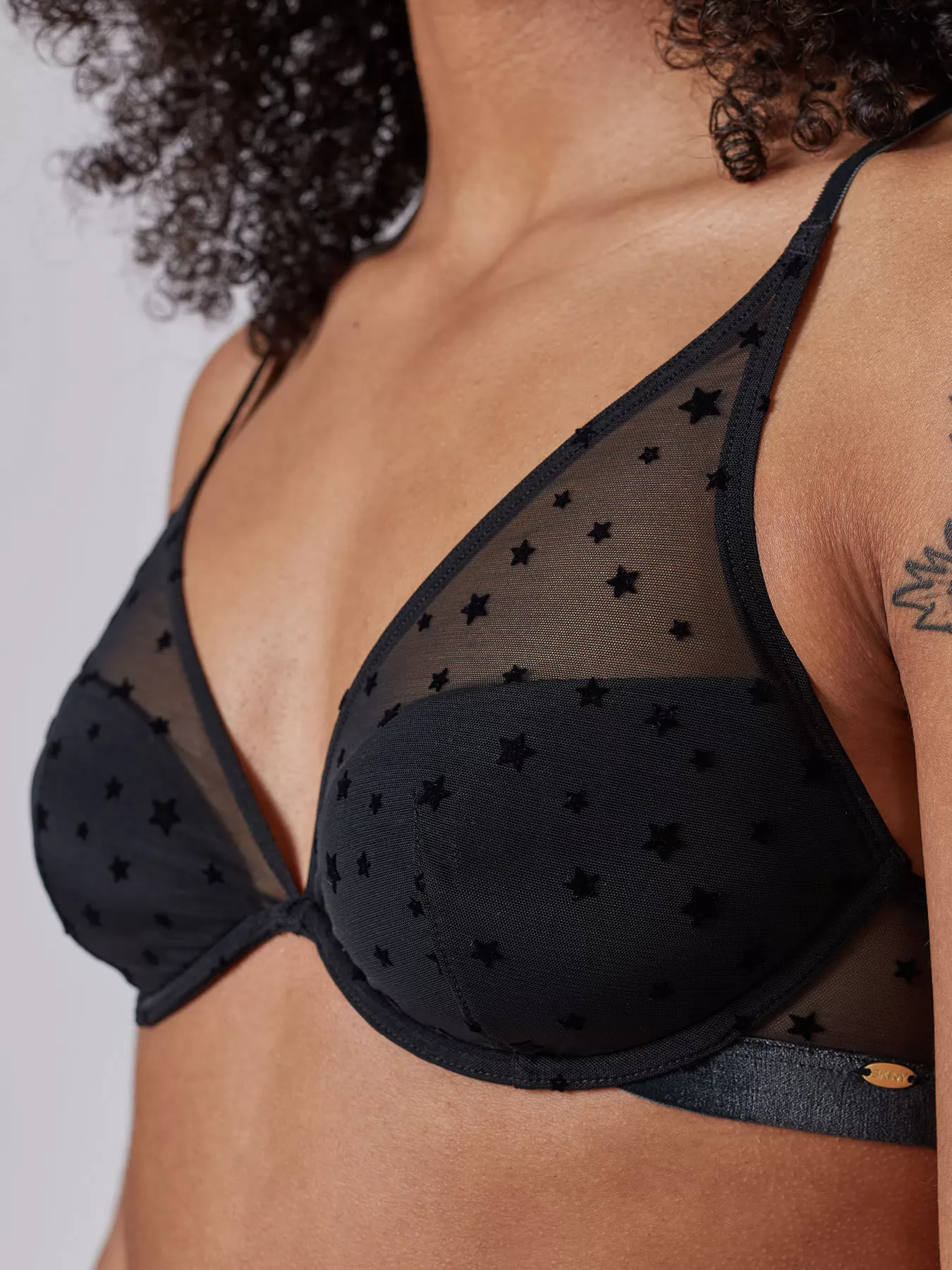 Czarny Biustonosz usztywniany Skiny Every Day in Mesh 080542 - zdjęcie 3