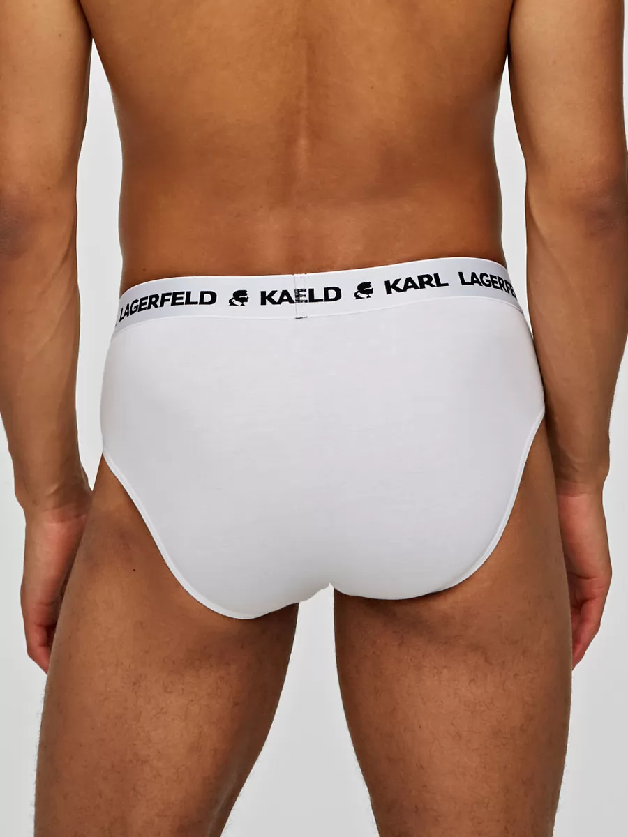 Biały Slipy męskie 3PACK Karl Lagerfeld 211M2103 - zdjęcie 2