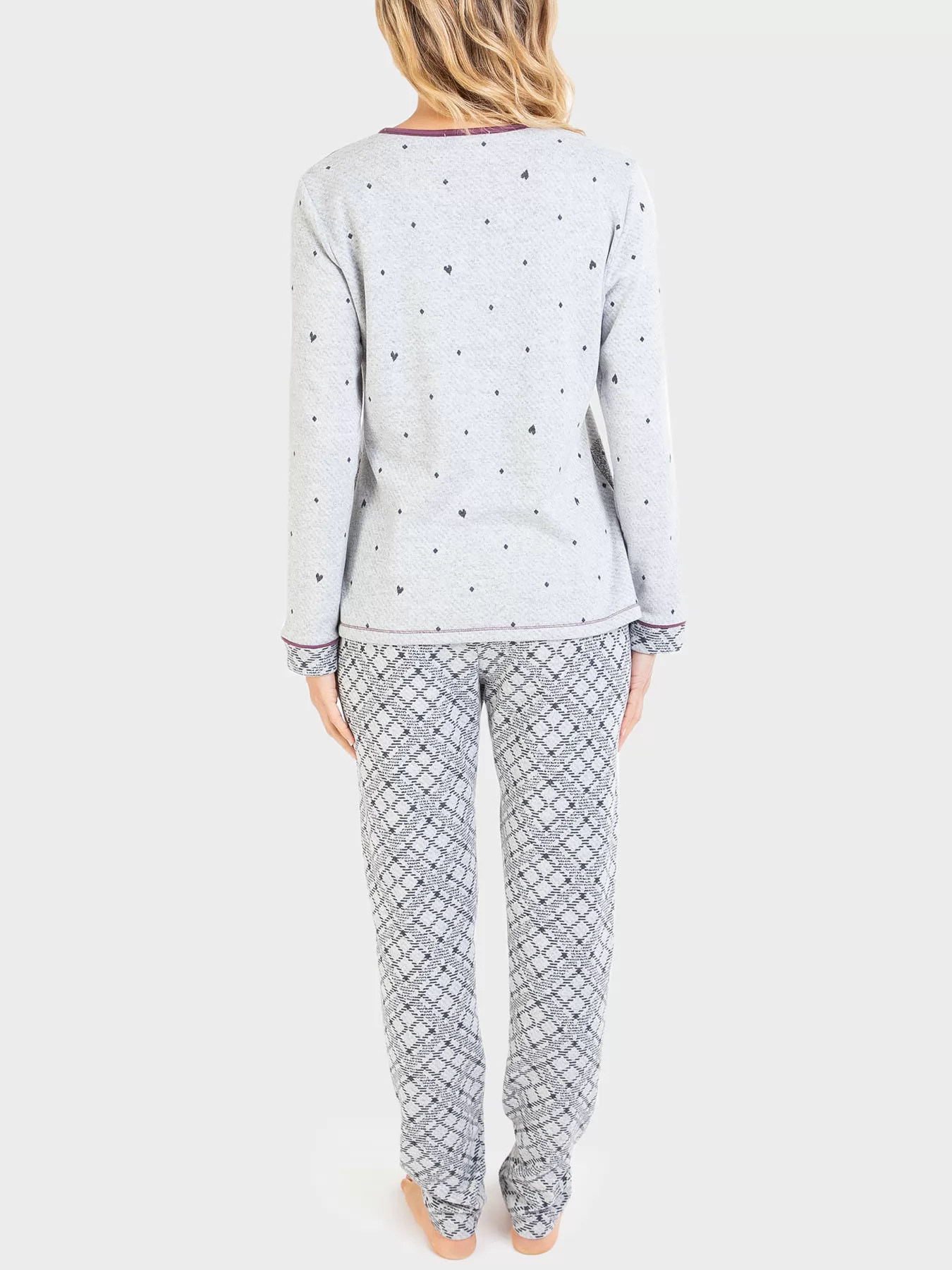 Antracytowy, szary Strój domowy Massana 711229 - zdjęcie 2