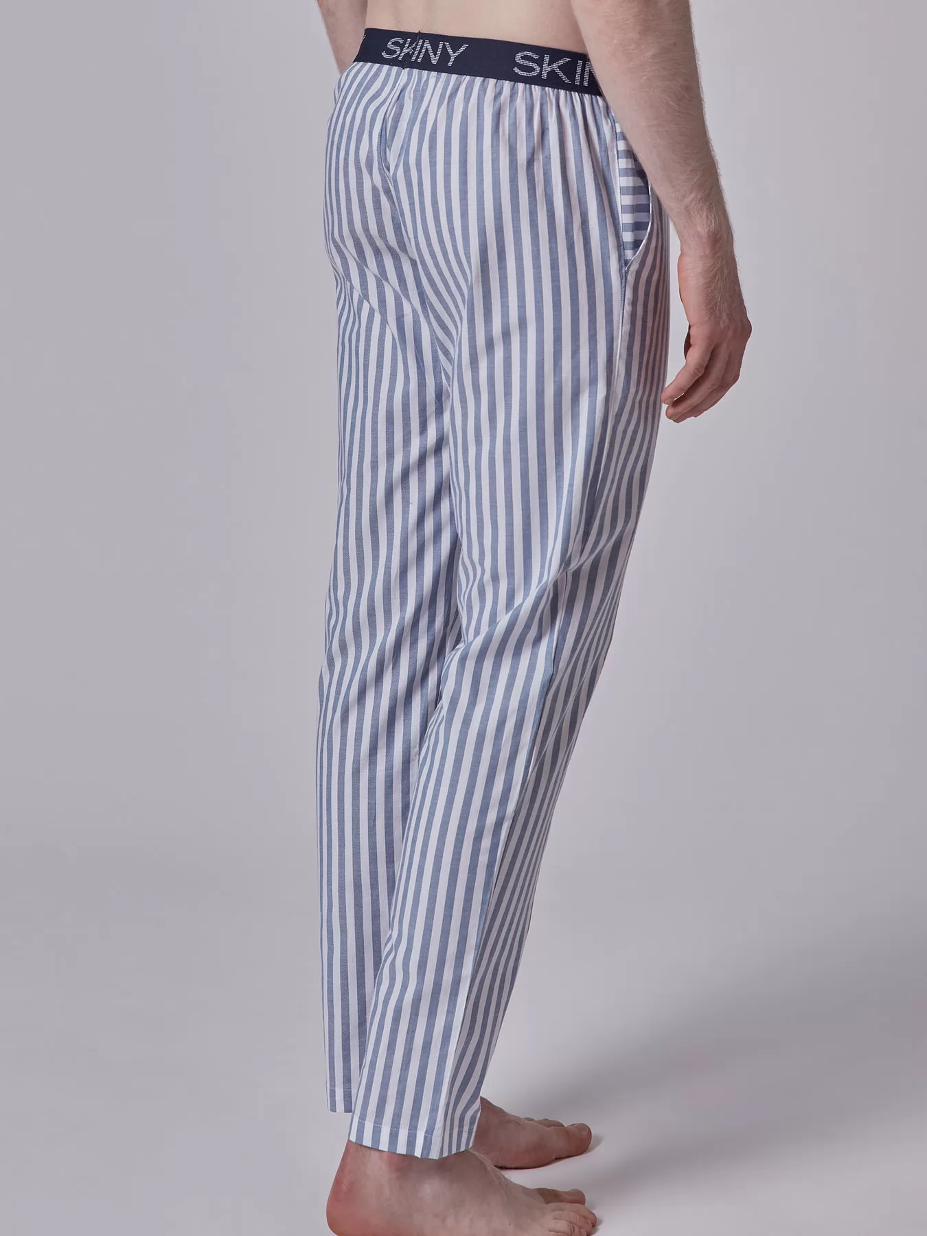 Biały, niebieski Spodnie męskie Skiny Every Night 080511 - zdjęcie 2