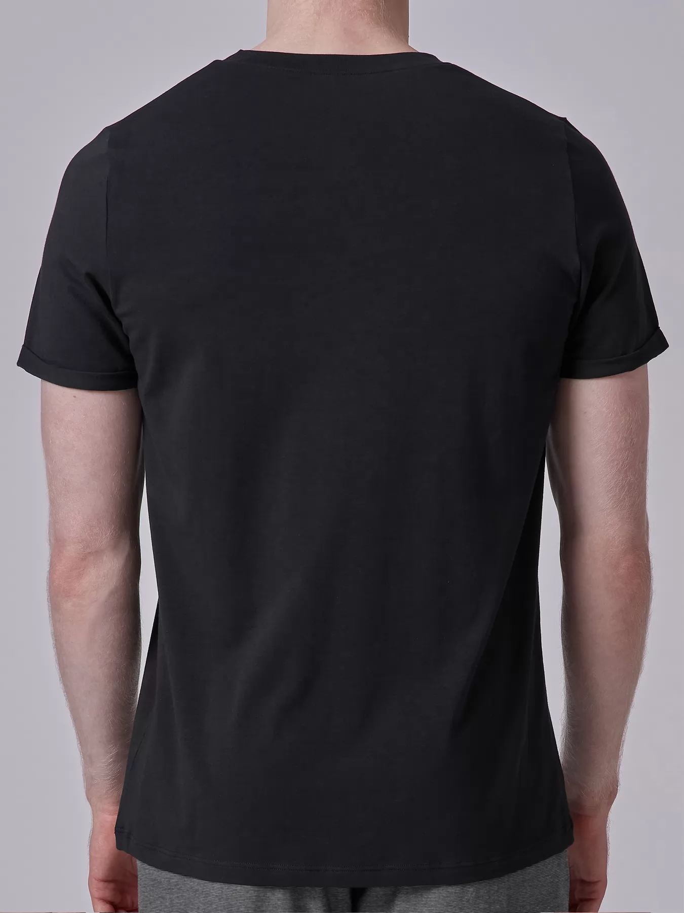 Czarny Koszulka męska Skiny Every Night 080508 - zdjęcie 2