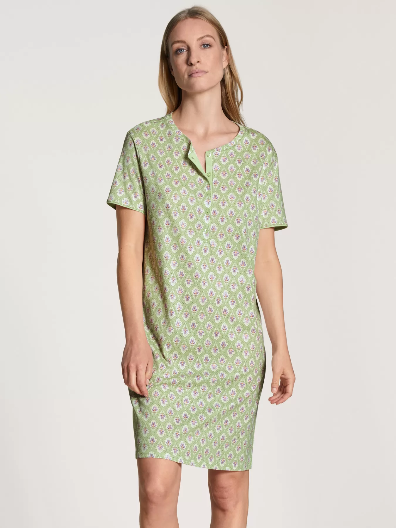 Zielony Koszula nocna Calida Blooming Nights 31193 - zdjęcie 1
