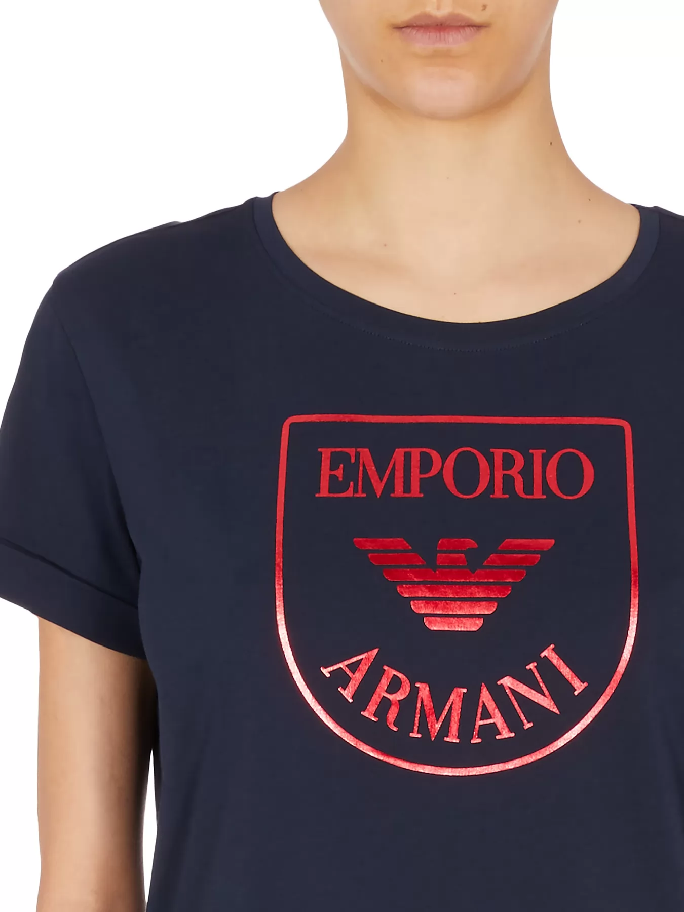 Czerwony, granatowy Piżama damska Emporio Armani 1645652R255 - zdjęcie 3