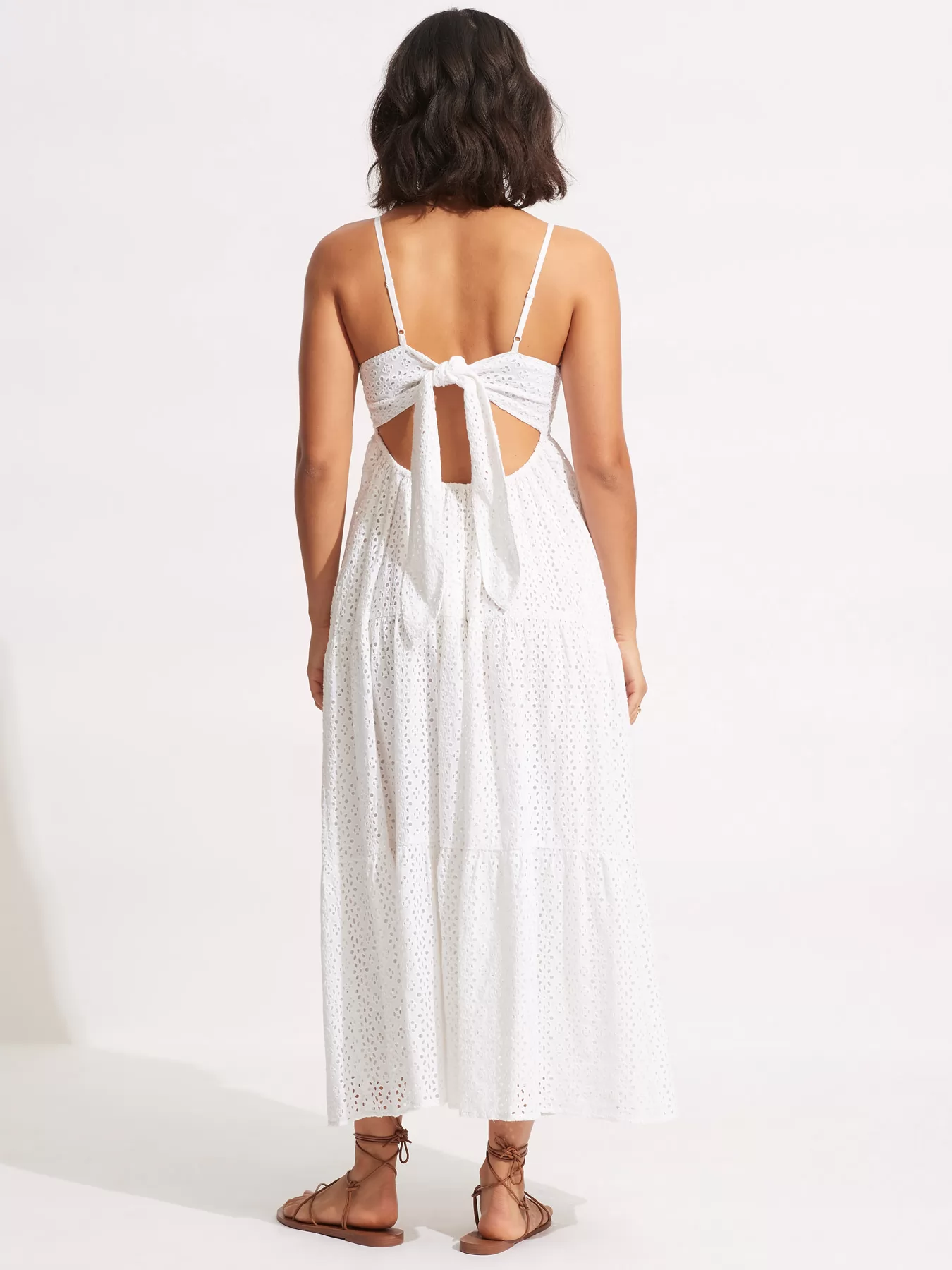 Biały Sukienka maxi Seafolly Amalfi 54713-DR - zdjęcie 2