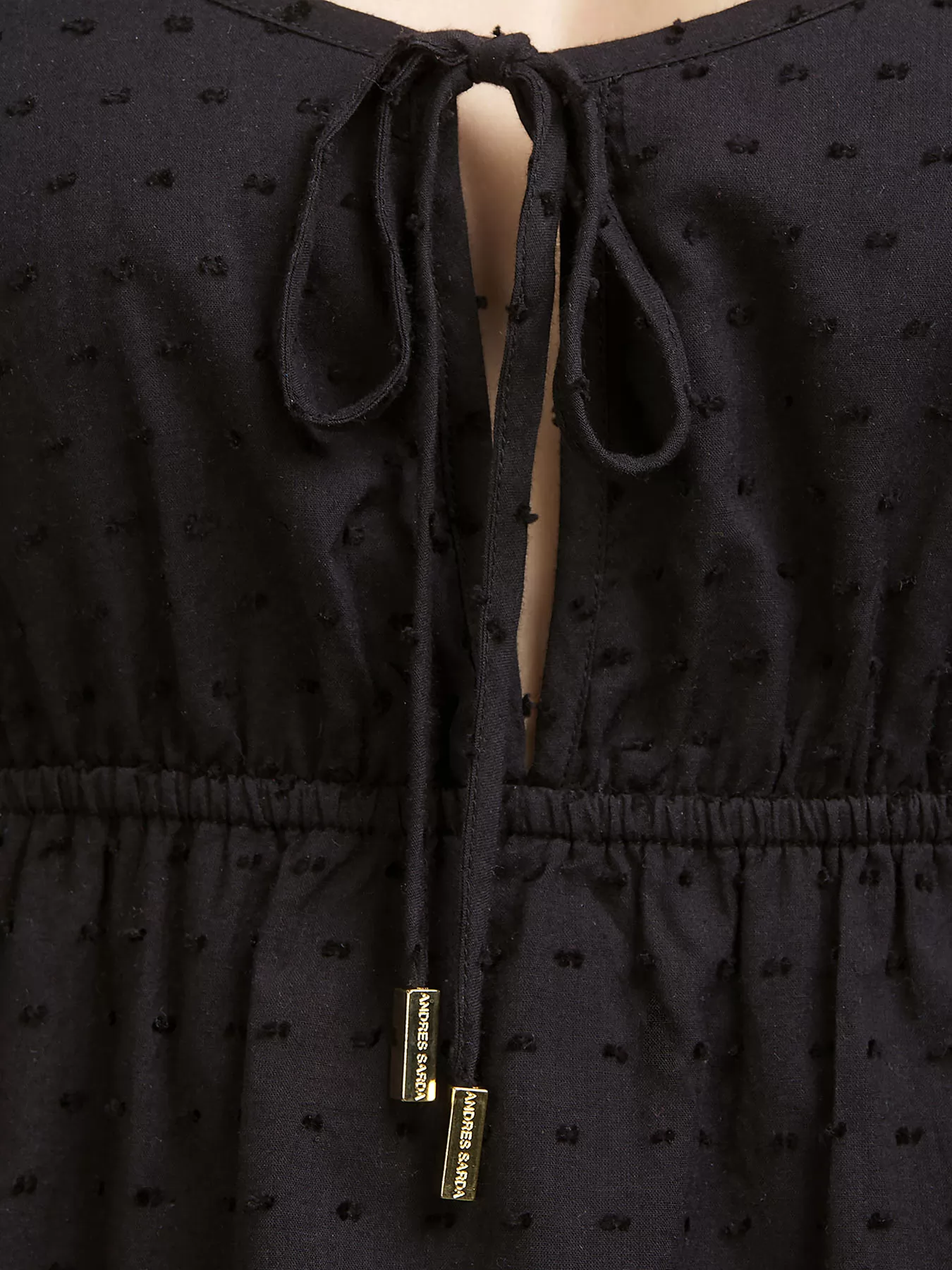 Czarny Sukienka Andres Sarda Shelley 3410370 - zdjęcie 4