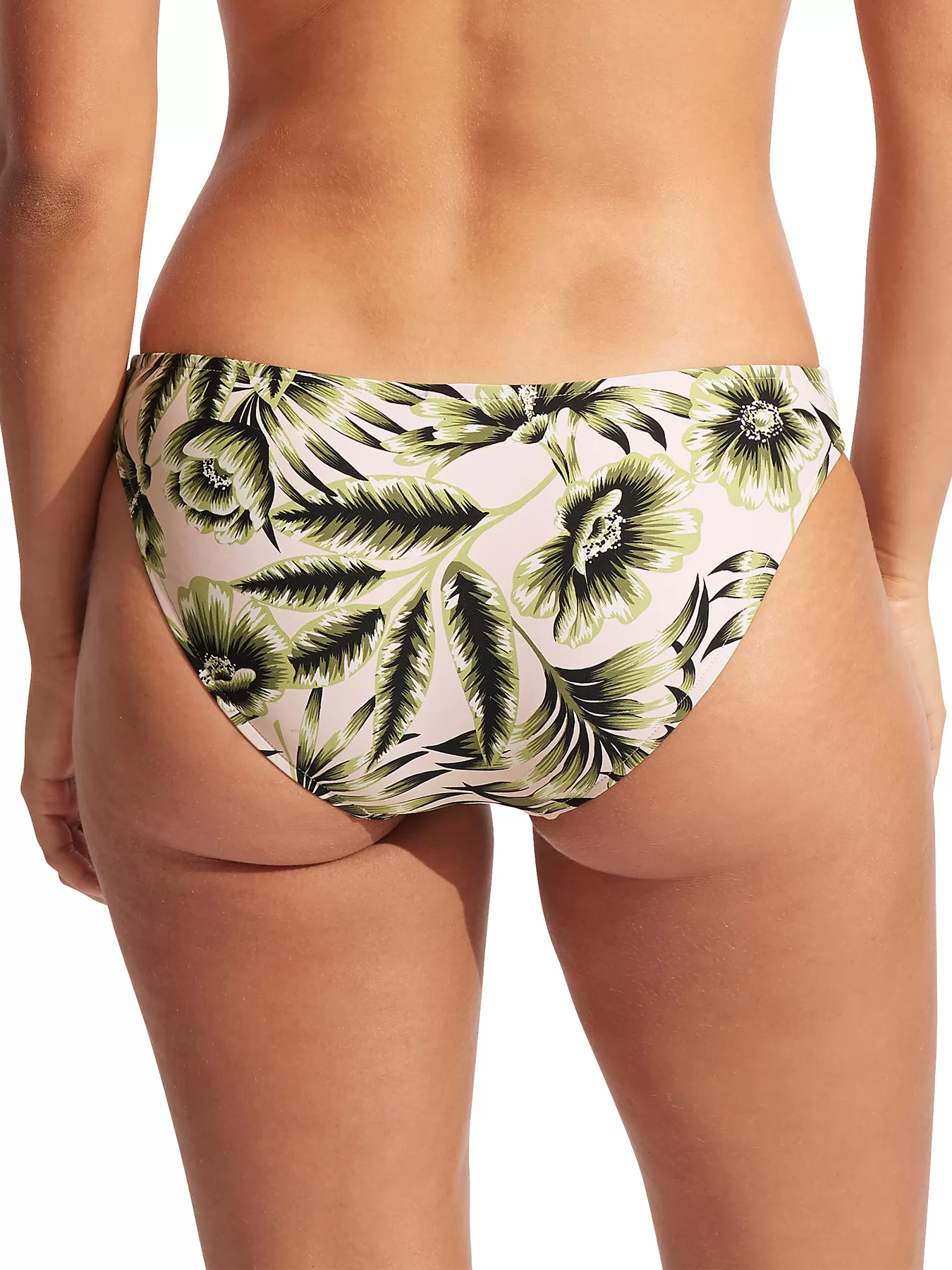 Kremowy, zielony Dół od kostiumu Seafolly Island in the Sun 40054-946 - zdjęcie 2