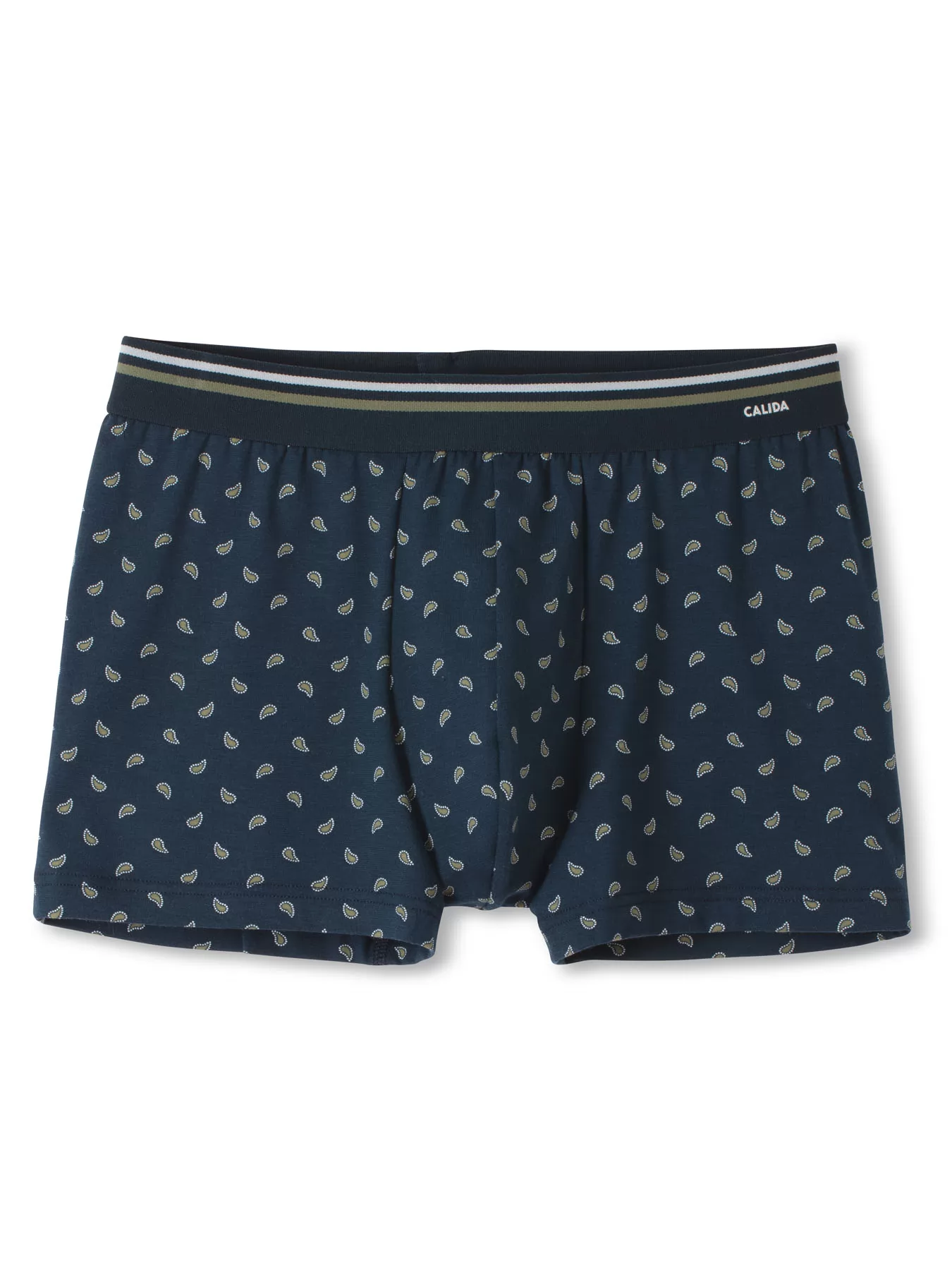 Granatowy, zielony Bokserki męskie Calida Cotton Code Design 26684 - zdjęcie 3