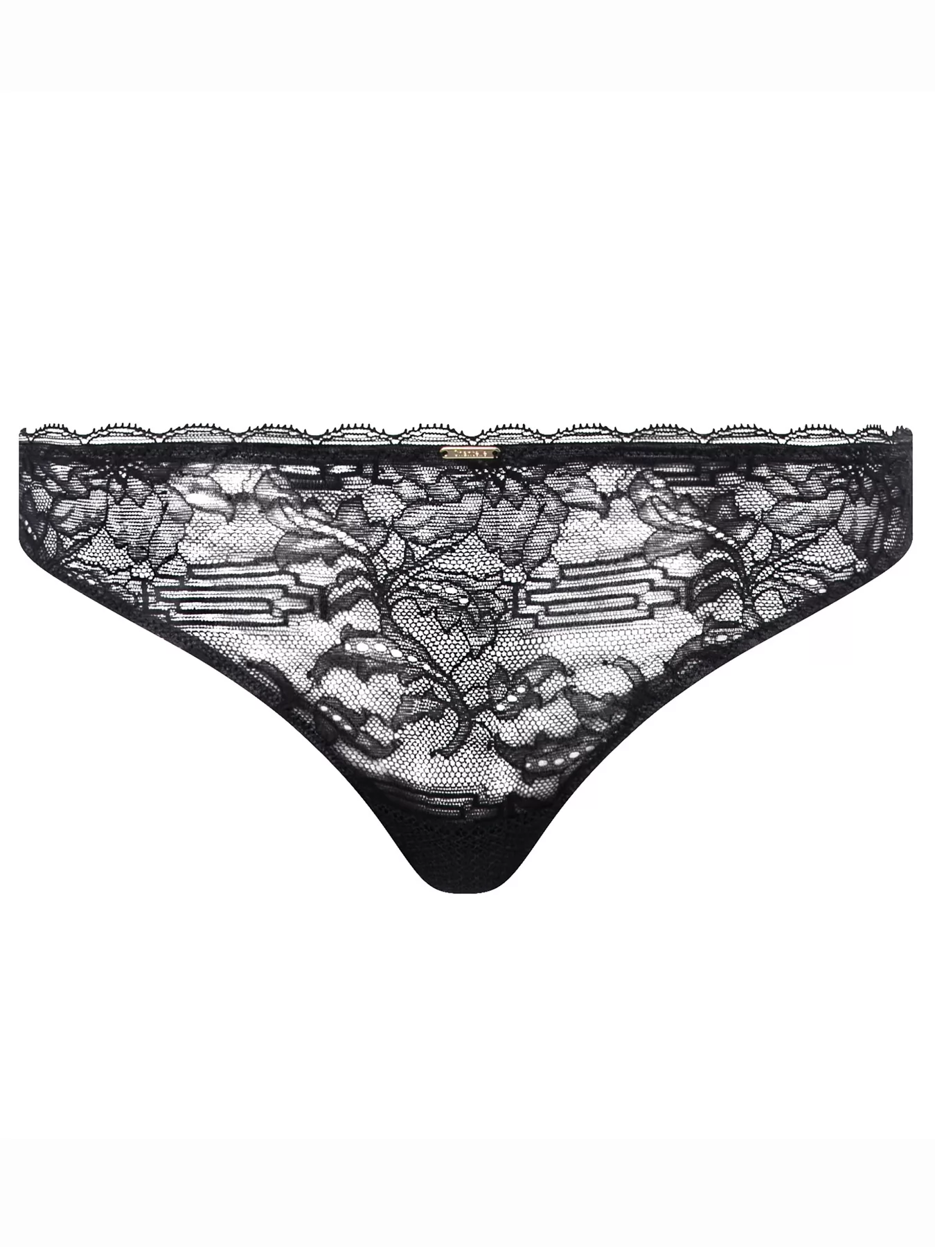 Czarny Figi tanga Chantelle Waltz C13L90 - zdjęcie 3