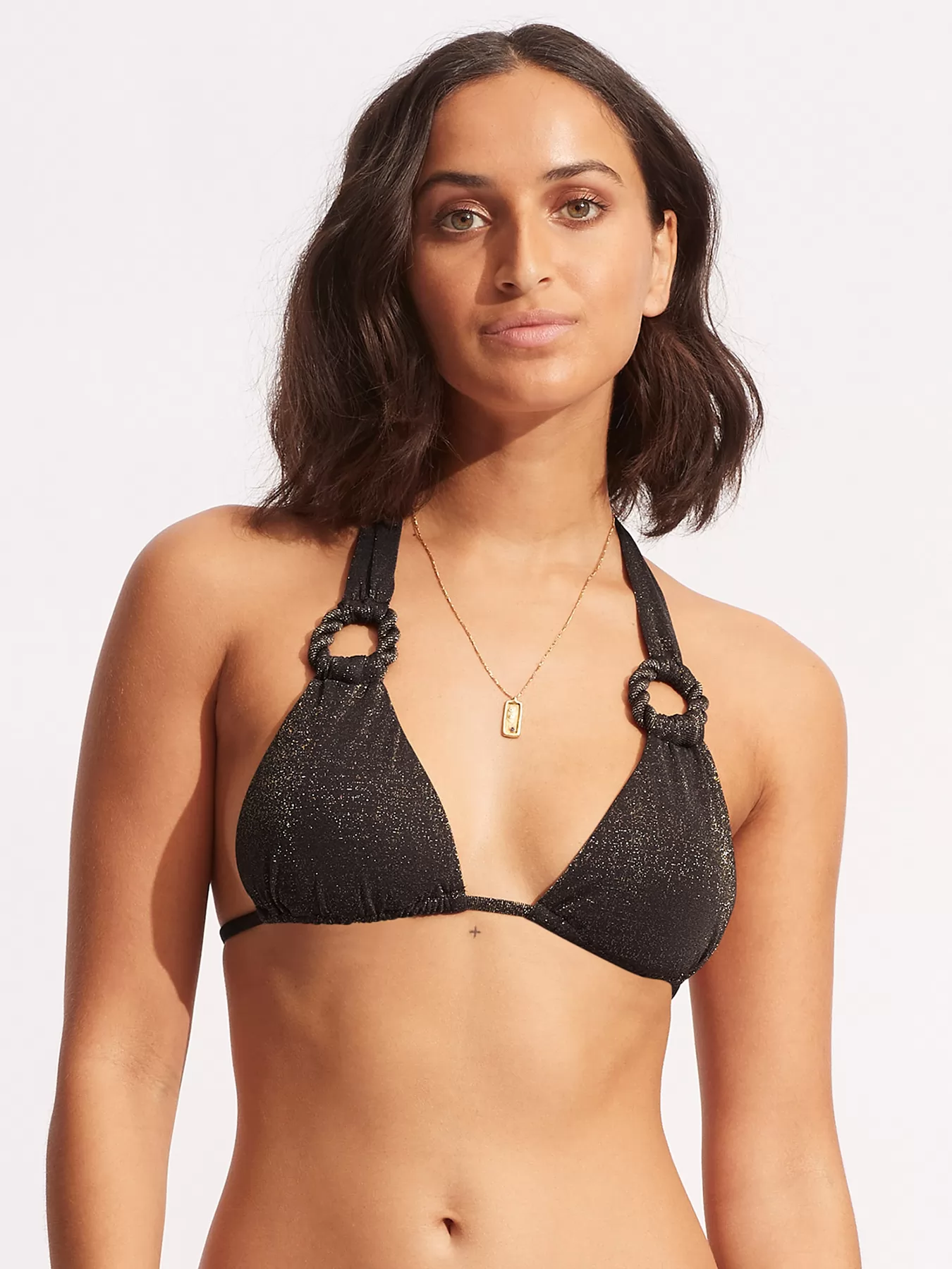 Brązowy Góra od bikini Seafolly Poolside 31401-959 - zdjęcie 1