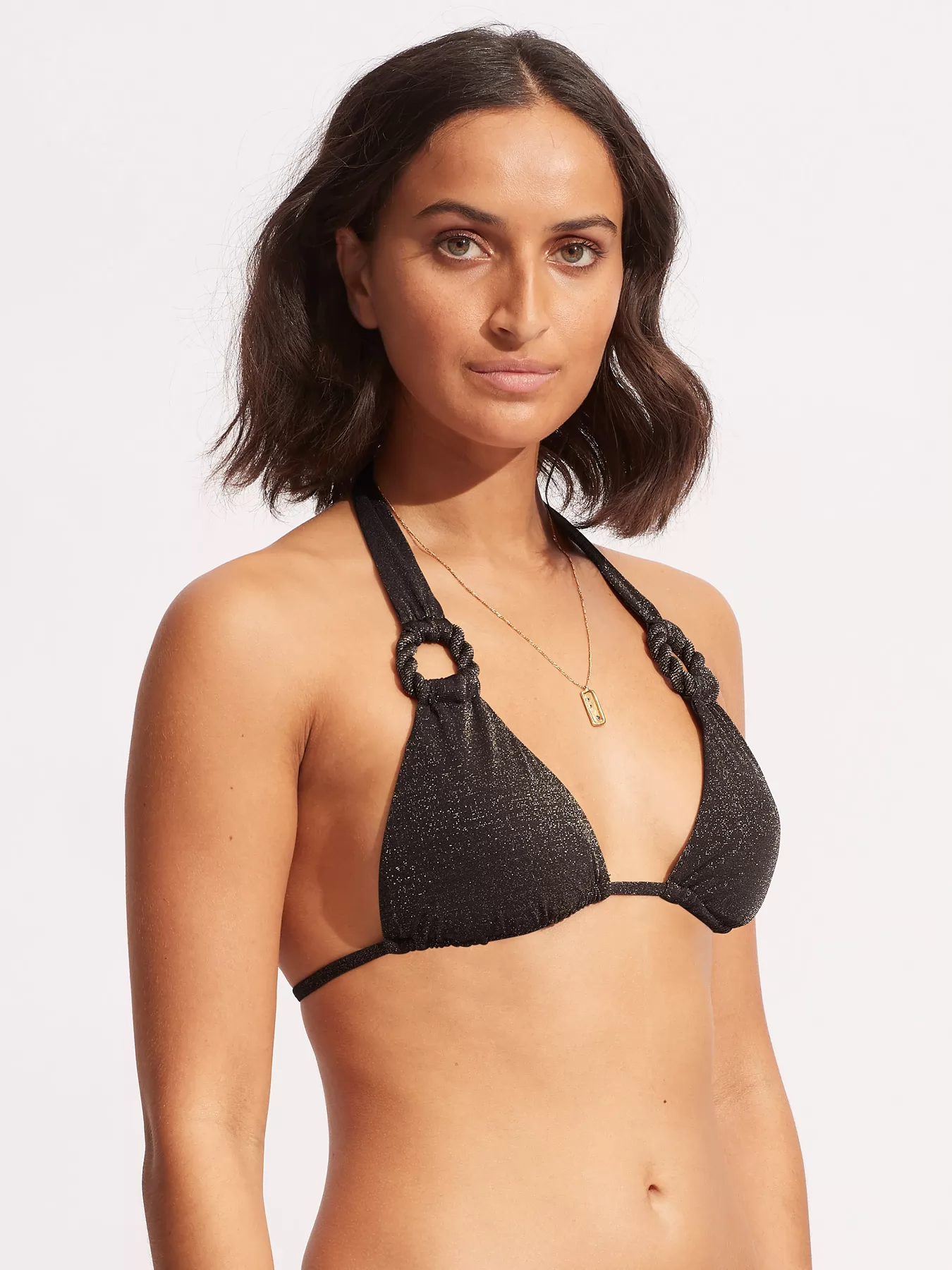 Brązowy Góra od bikini Seafolly Poolside 31401-959 - zdjęcie 2