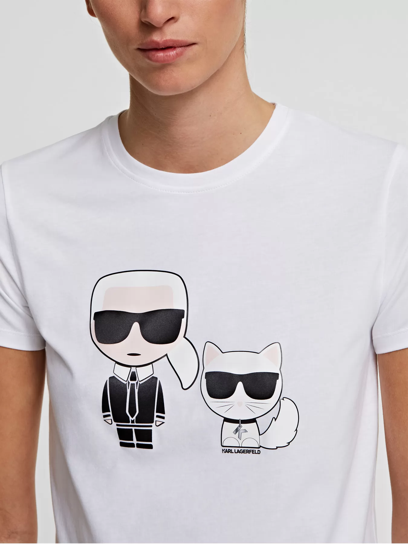  Koszulka damska Karl Lagerfeld 210W1724 - zdjęcie 4