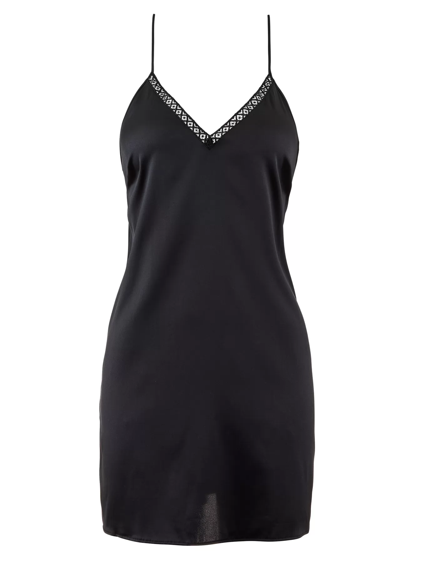 Czarny Jedwabna koszula nocna Aubade Silk Desire RJ40 - zdjęcie 4