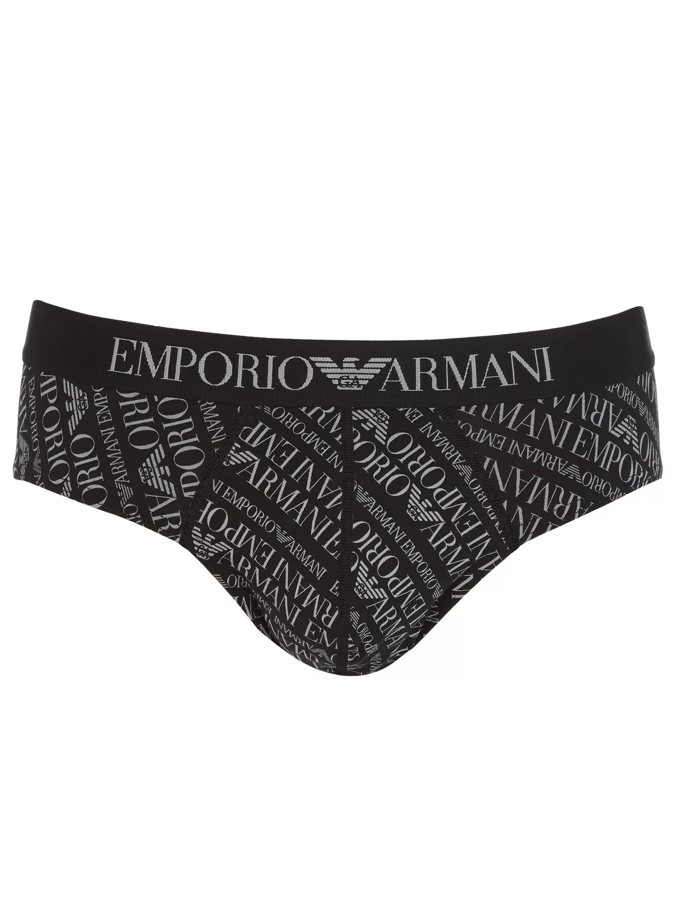Czarno-biały, czarny Slipy męskie Emporio Armani 1108142F506 - zdjęcie 2