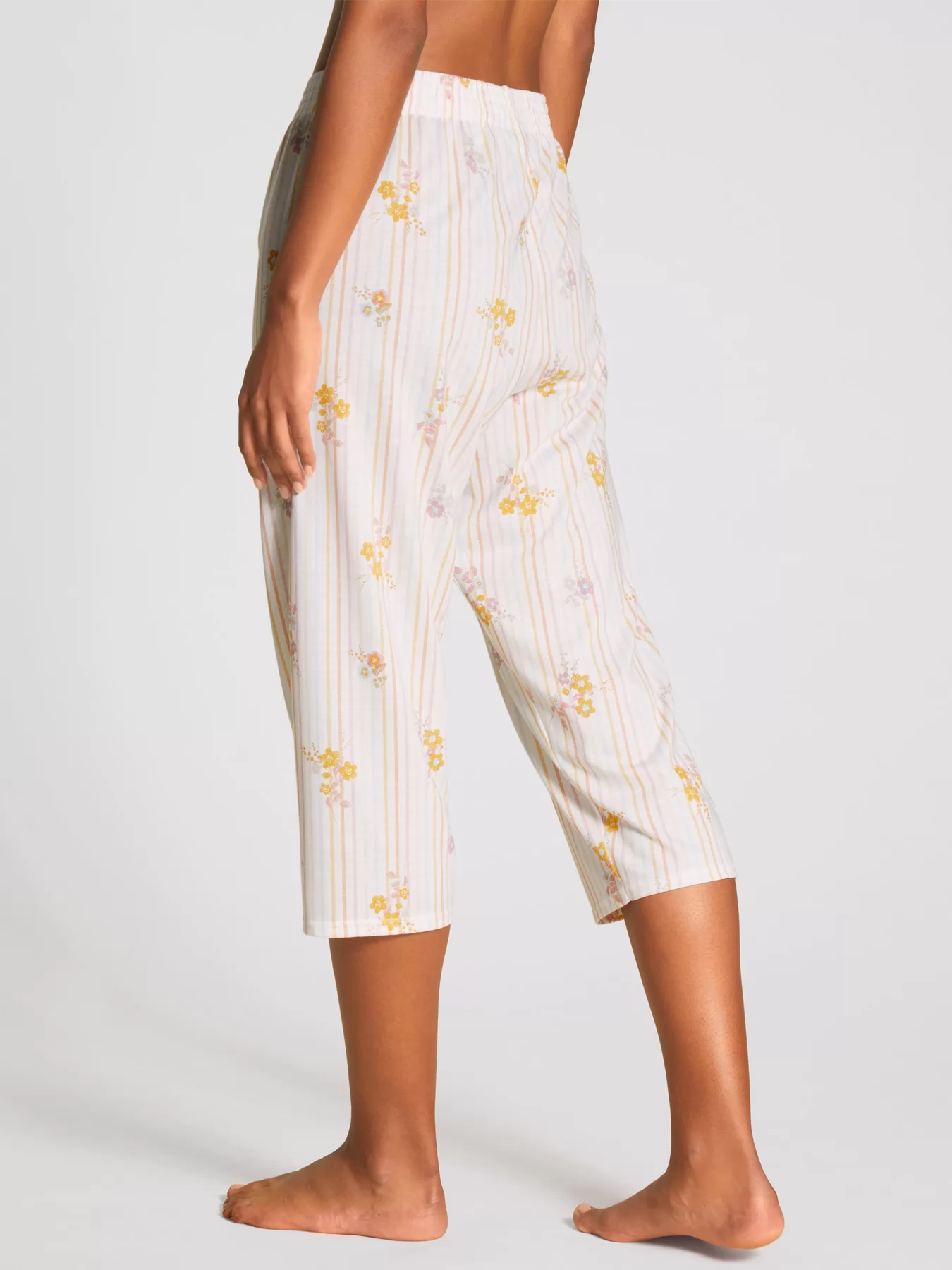 Biały, pomarańczowy Spodnie damskie Calida Favourites Sunflower 28058 - zdjęcie 2